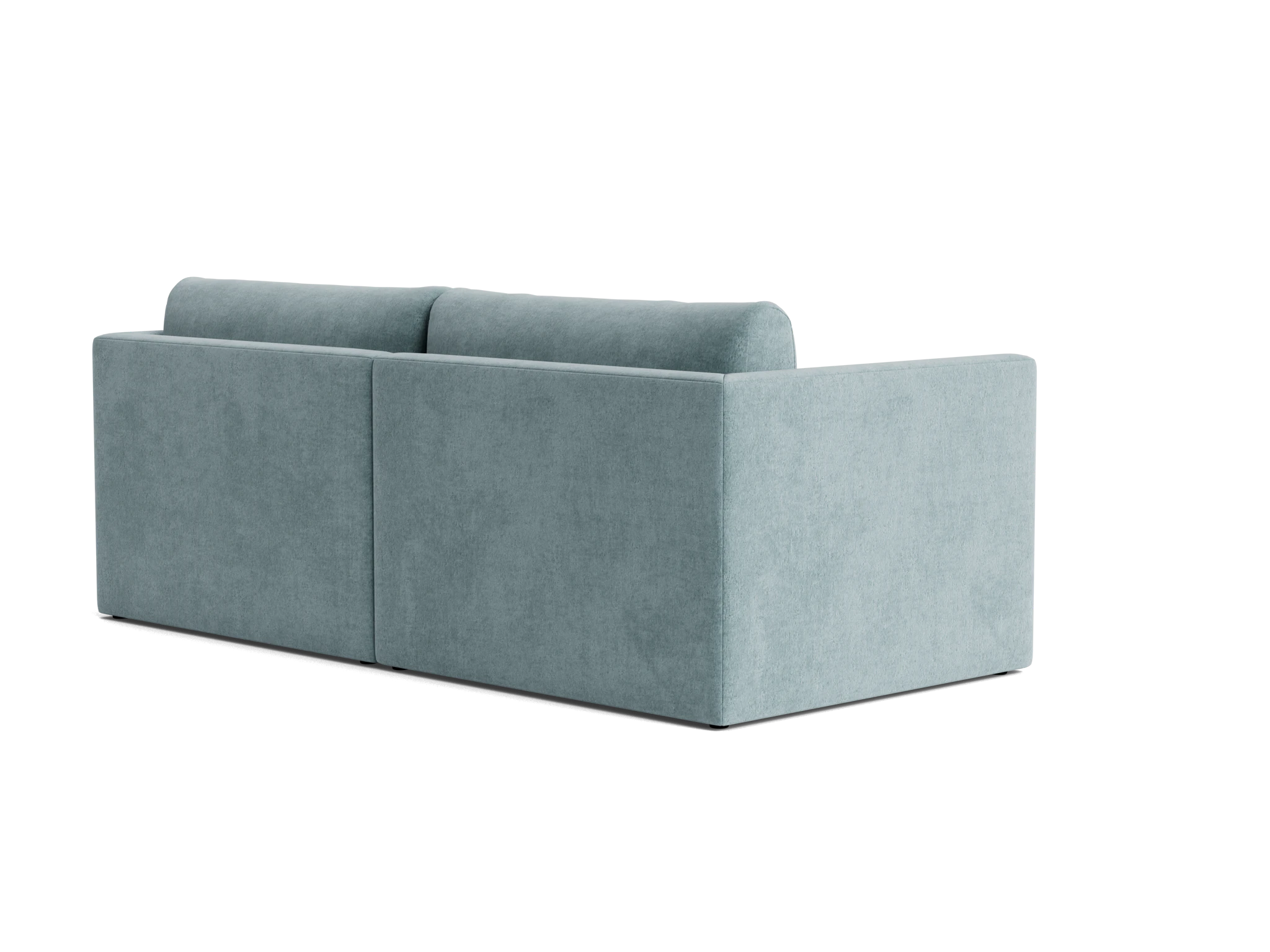 maurice modular compact sectional plush mist
