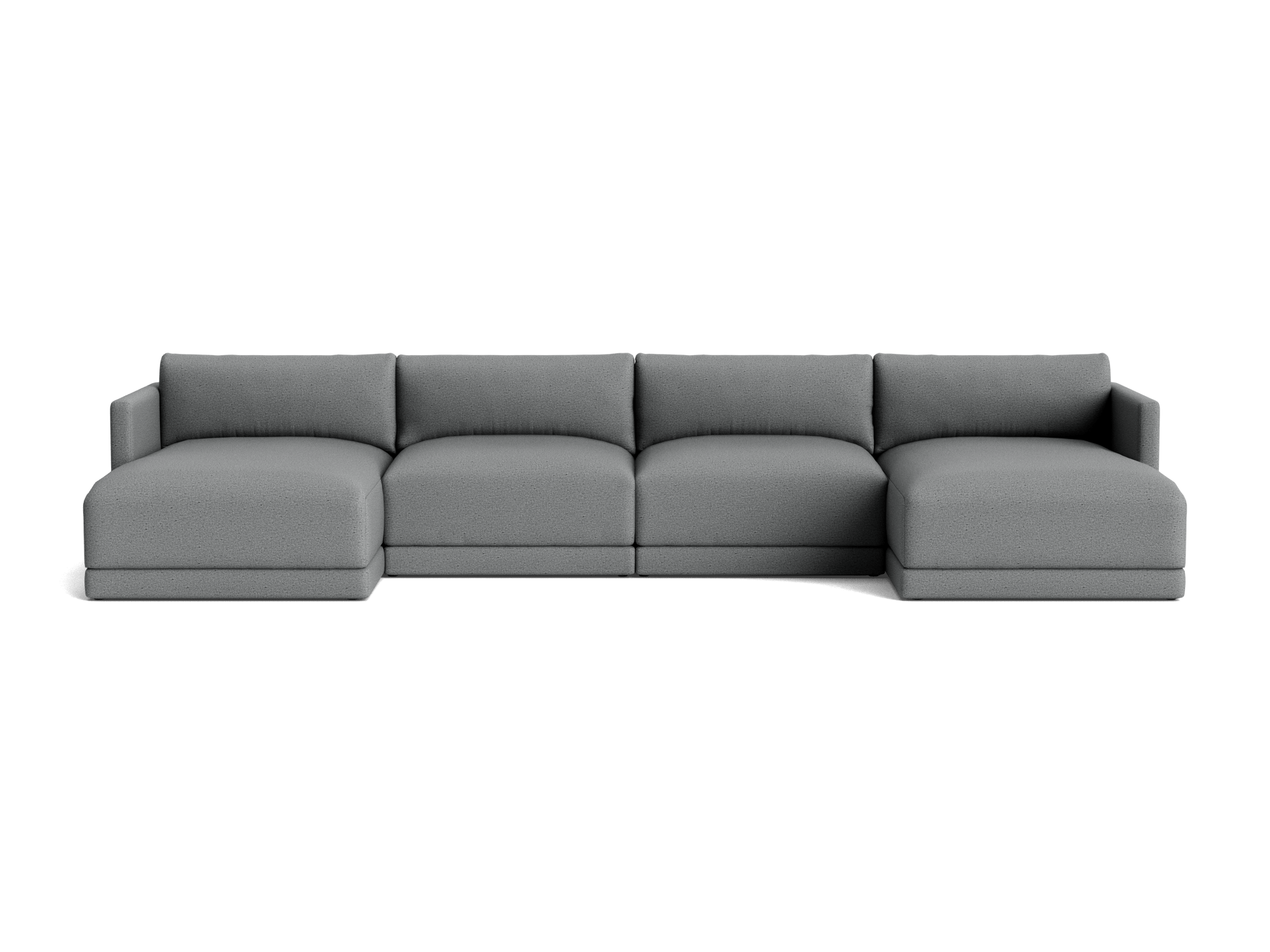 maurice modular grand chaise sectional essence ash