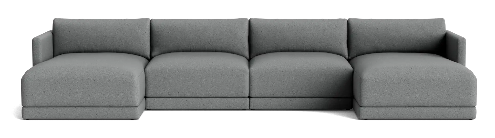 maurice modular grand chaise sectional essence ash