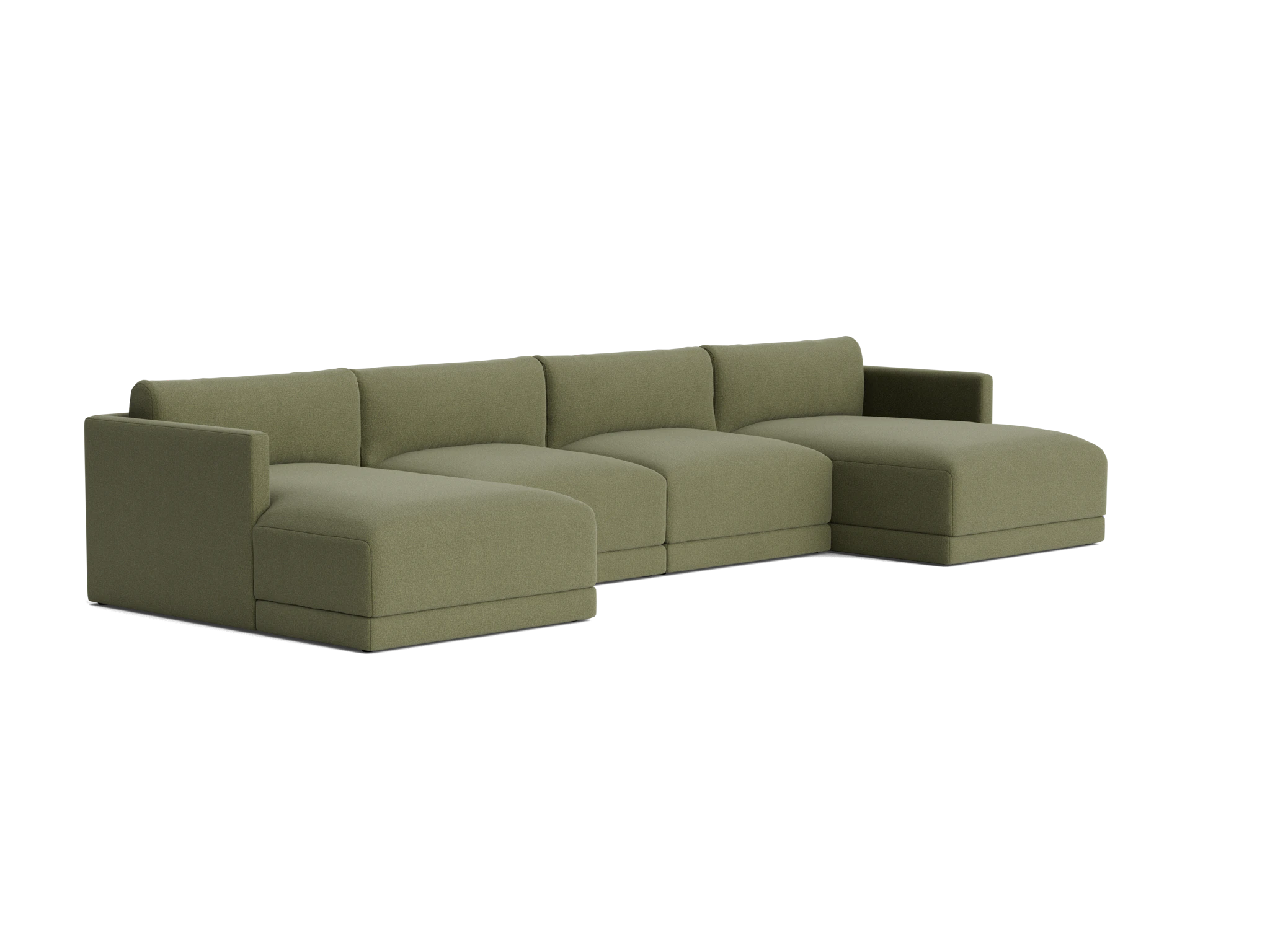 maurice modular grand chaise sectional faithful olive