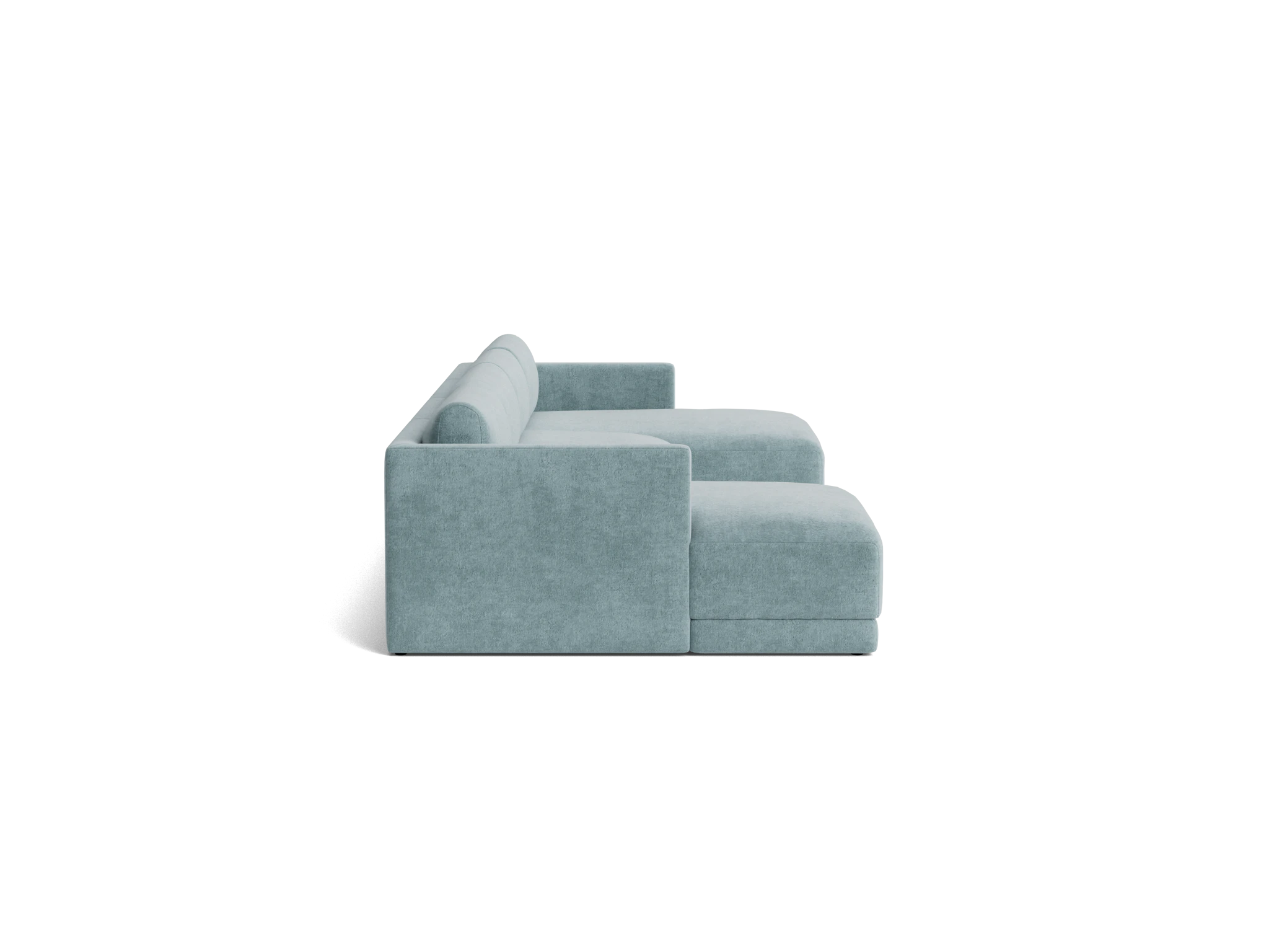 maurice modular grand chaise sectional plush mist