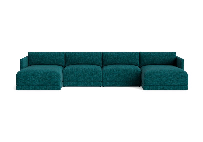 maurice modular grand chaise sectional crave greenery