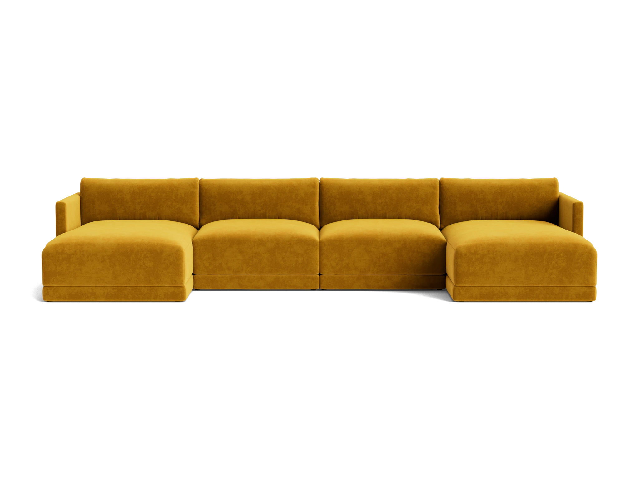 maurice modular grand chaise sectional harper amber gold