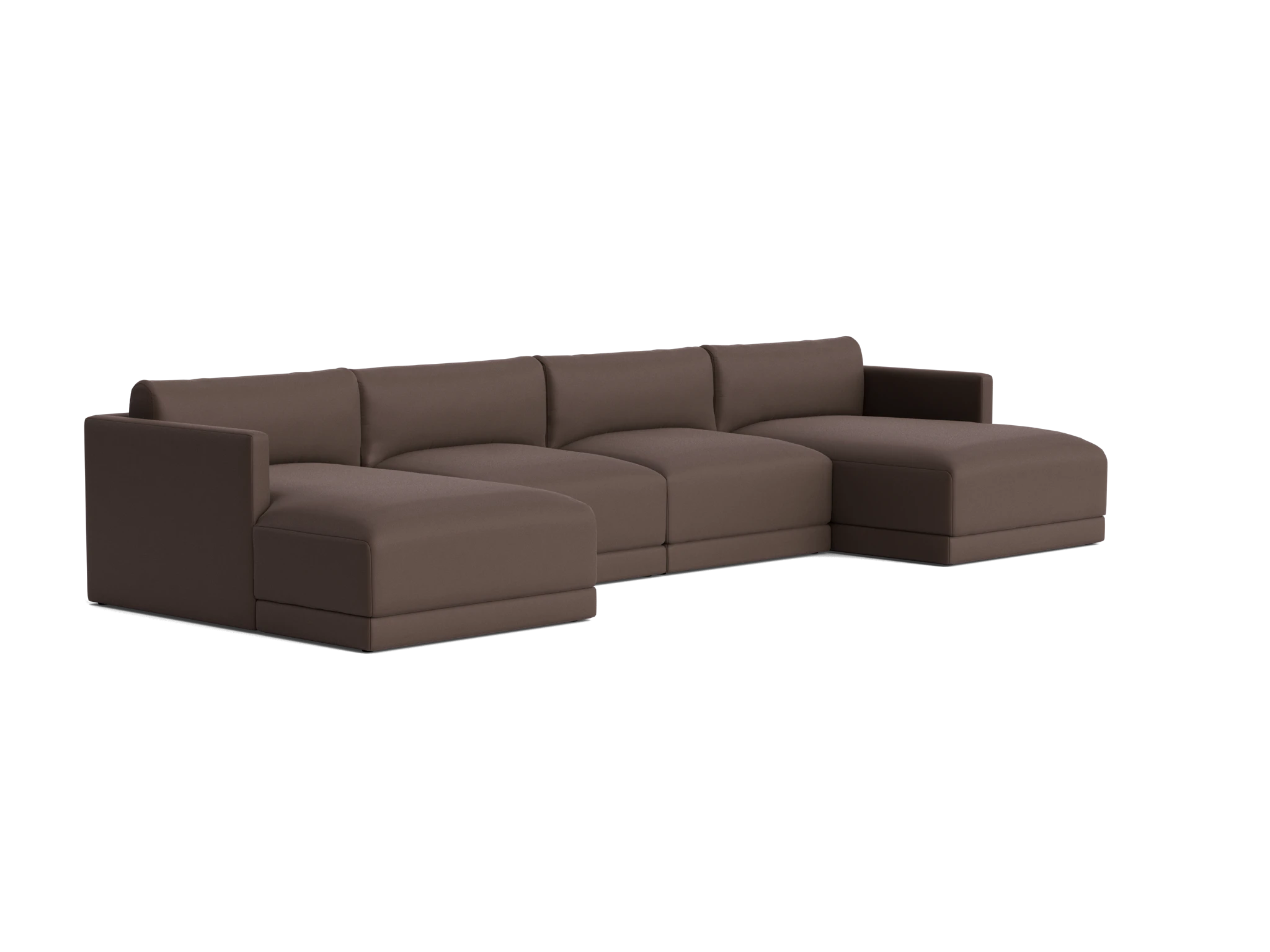 maurice modular grand chaise sectional washed california shadow