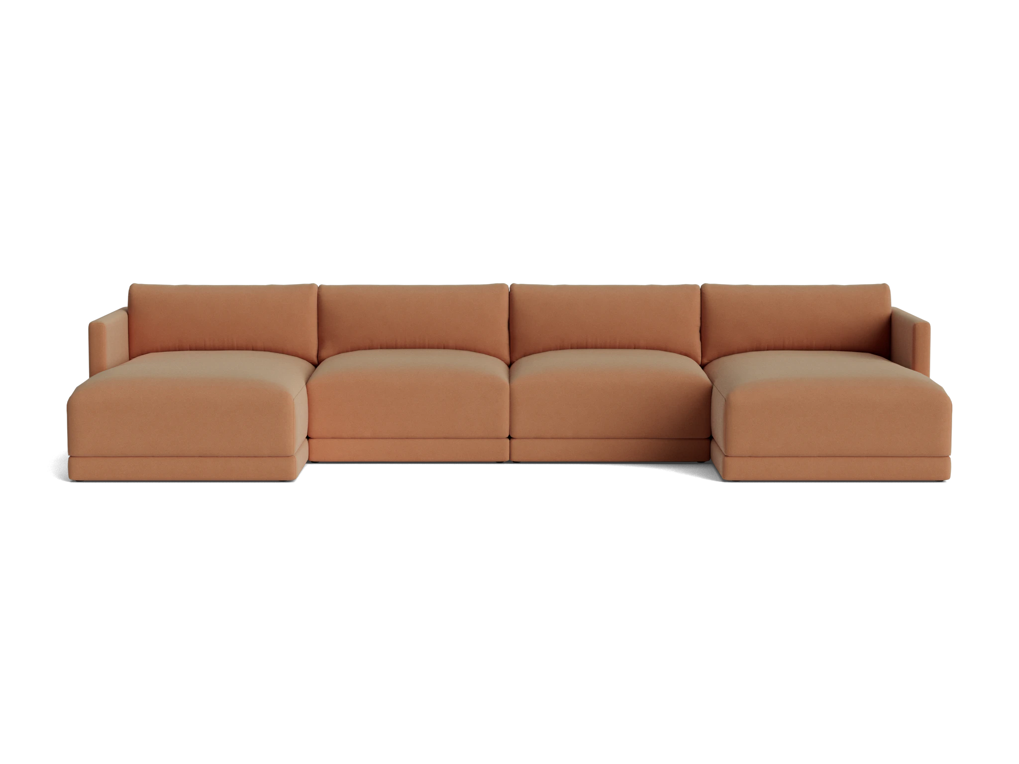 maurice modular grand chaise sectional royale pantone mocha mousse