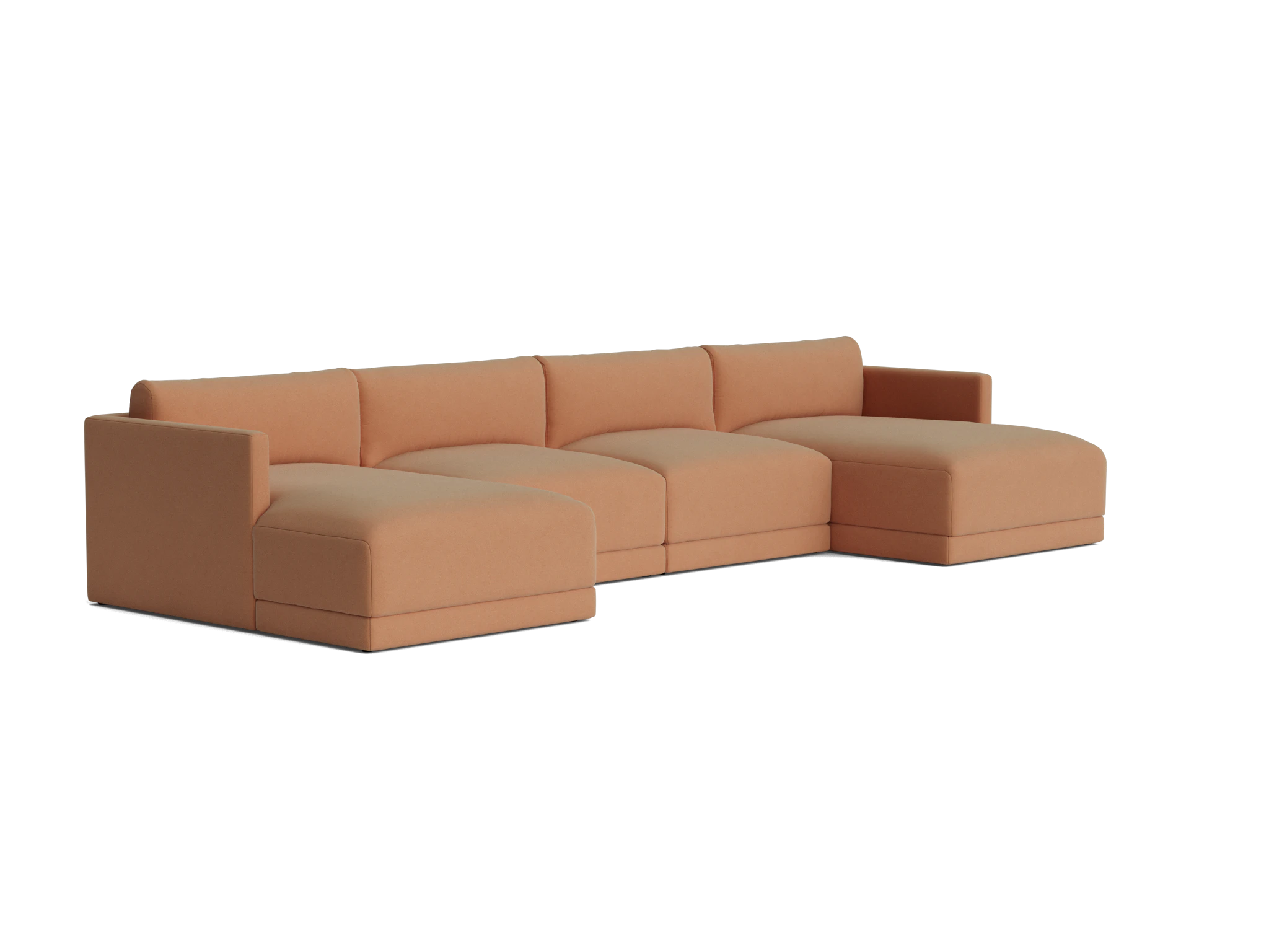 maurice modular grand chaise sectional royale pantone mocha mousse