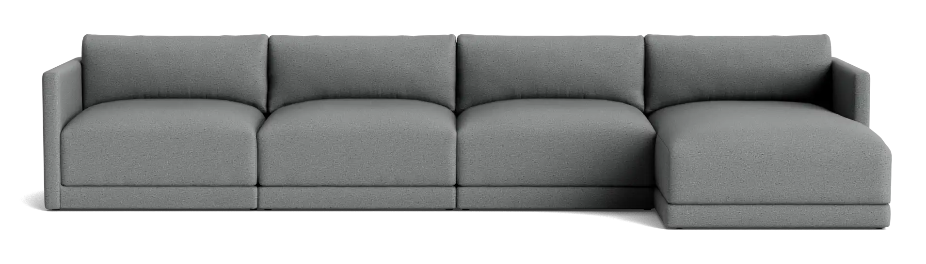 maurice modular grand chaise sectional essence ash