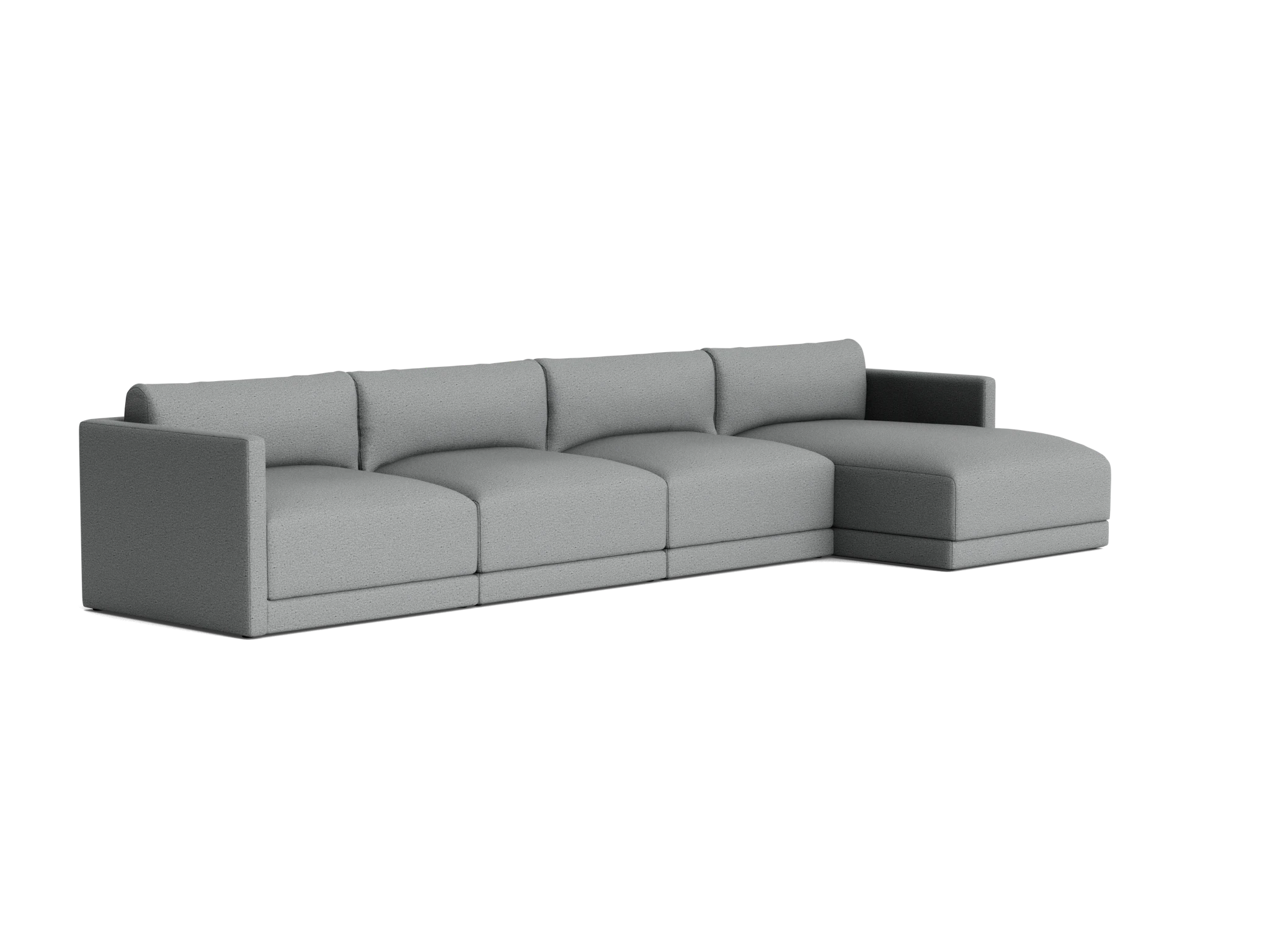 maurice modular grand chaise sectional essence ash