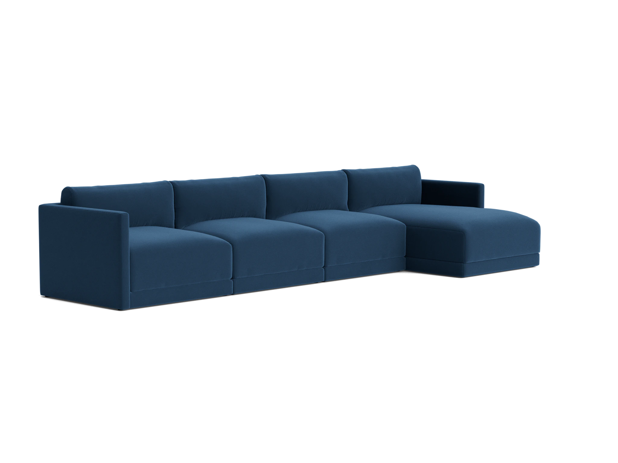 maurice modular grand chaise sectional royale cobalt