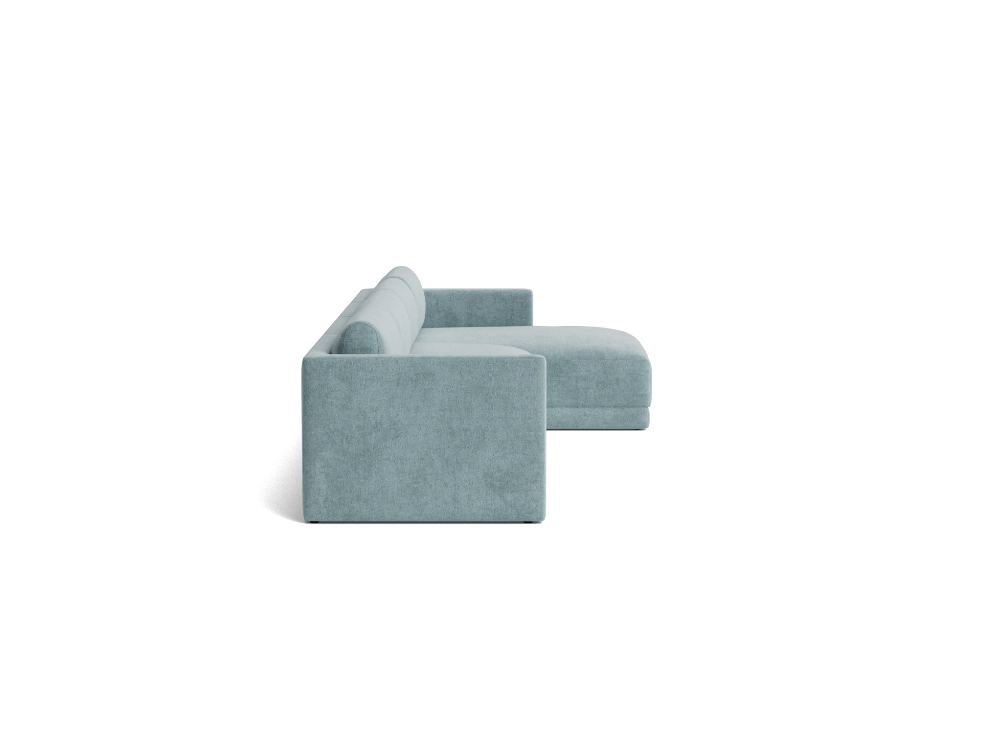 maurice modular grand chaise sectional plush mist