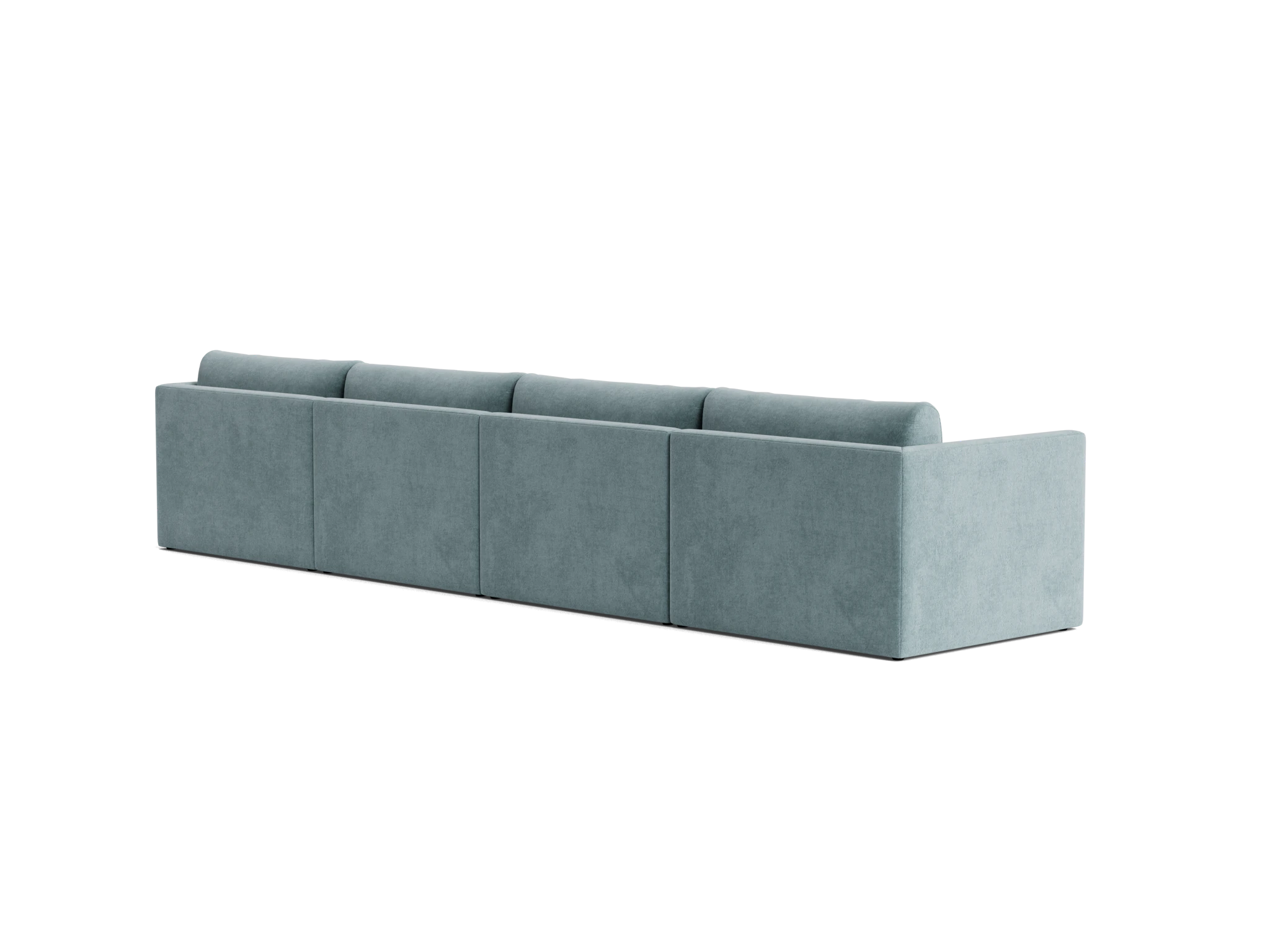 maurice modular grand chaise sectional plush mist