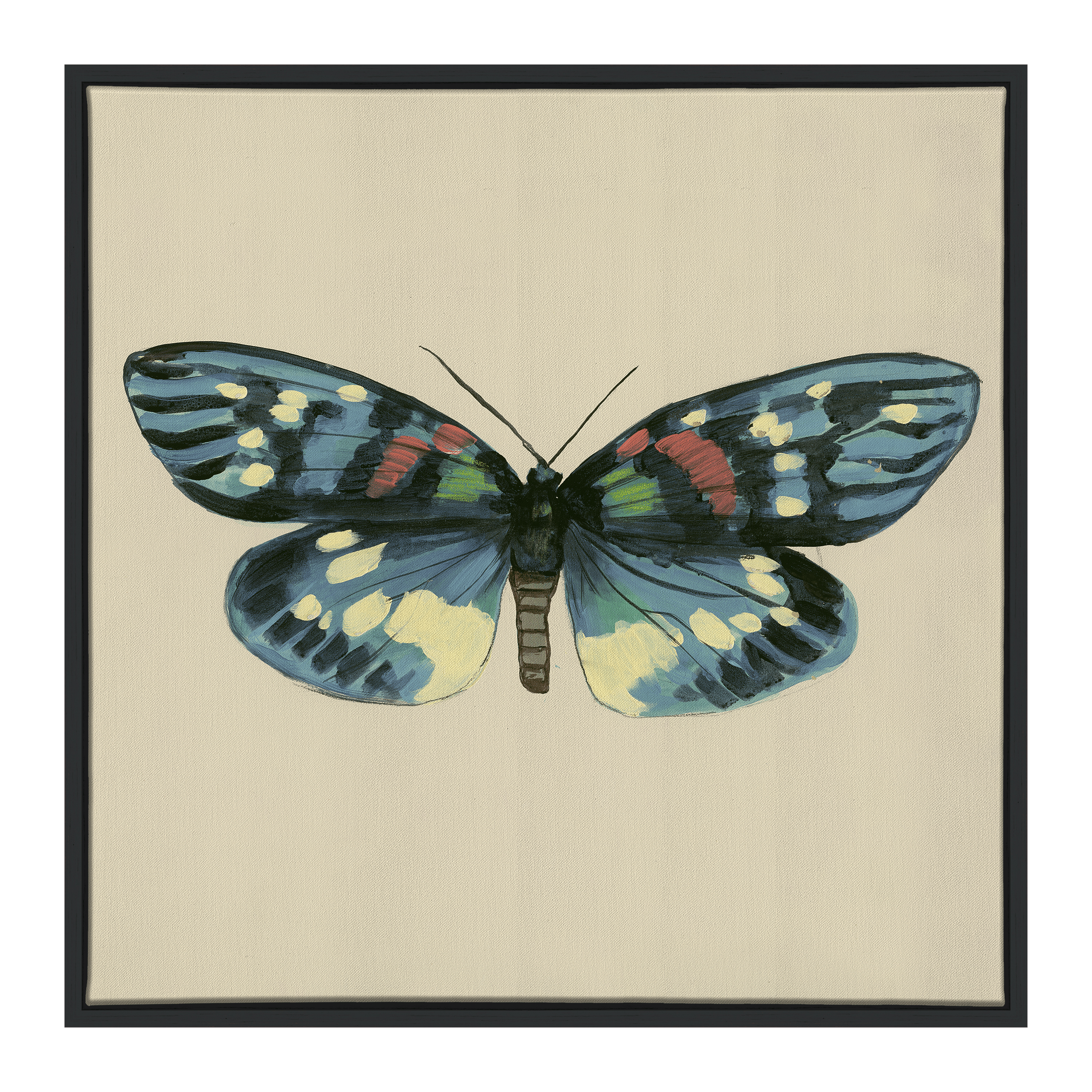 wllprbl butterfly wall art blue