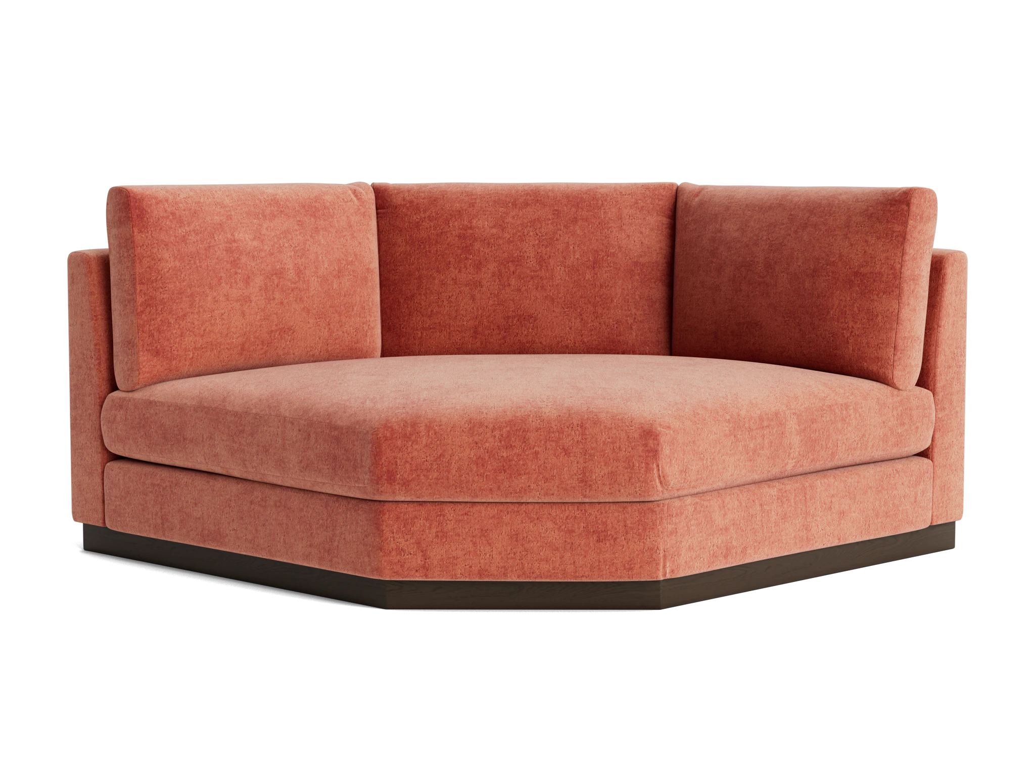 holt corner wedge plush terra rose