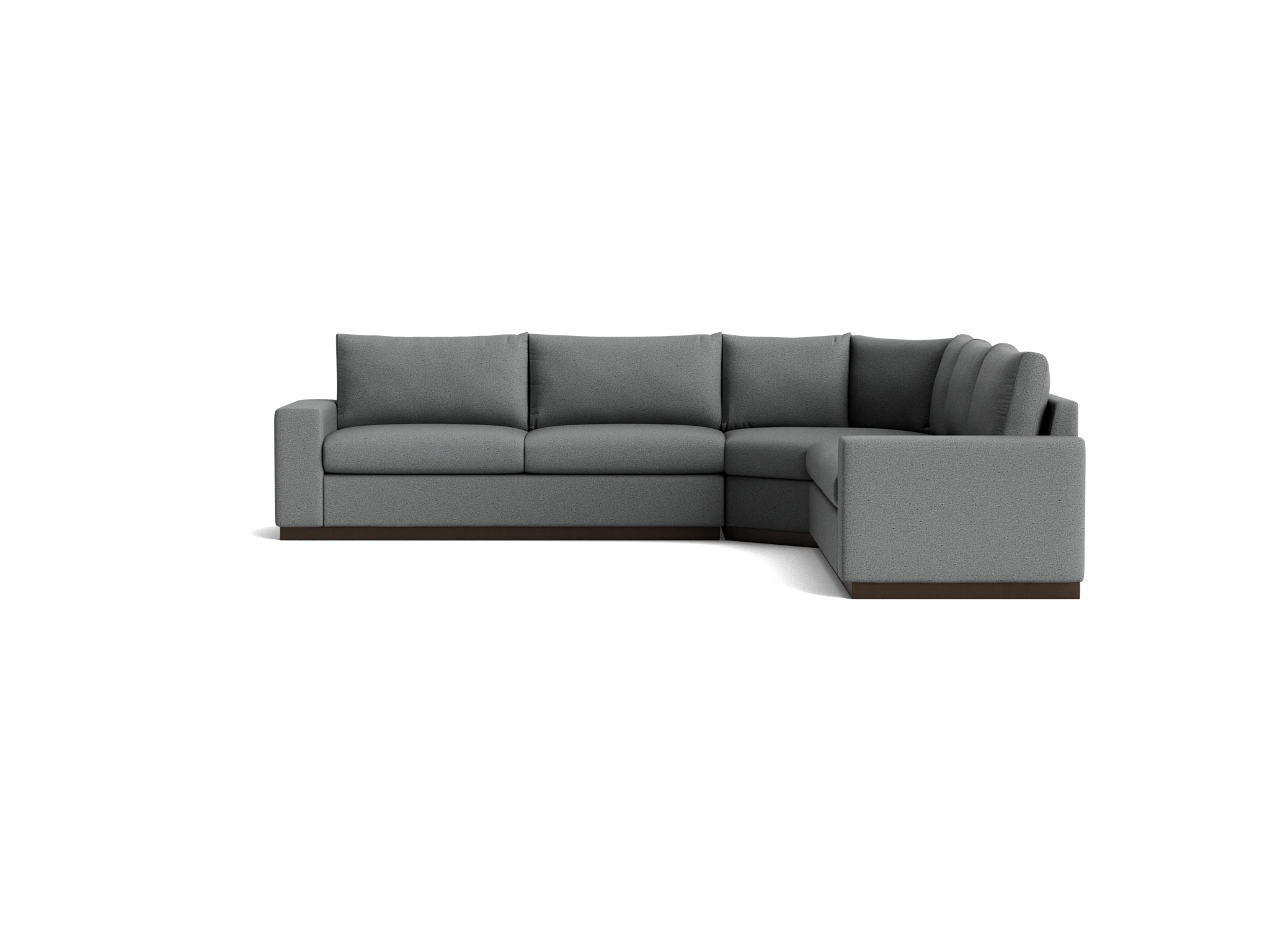 holt modular wedge corner sectional essence ash