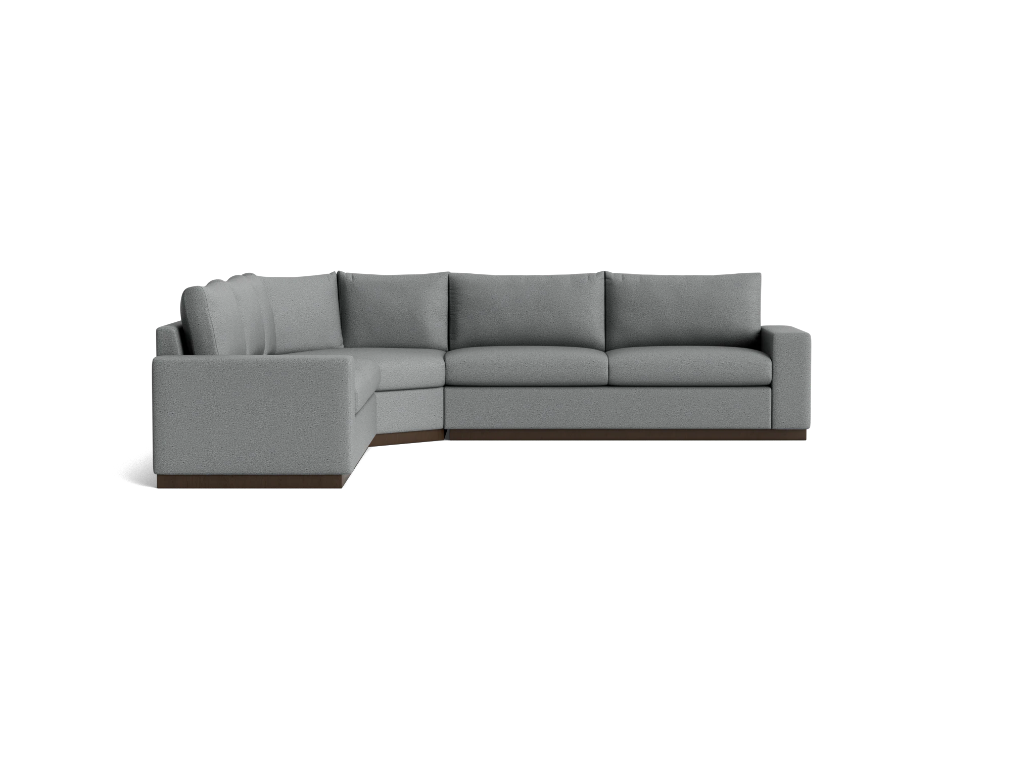 holt modular wedge corner sectional essence ash
