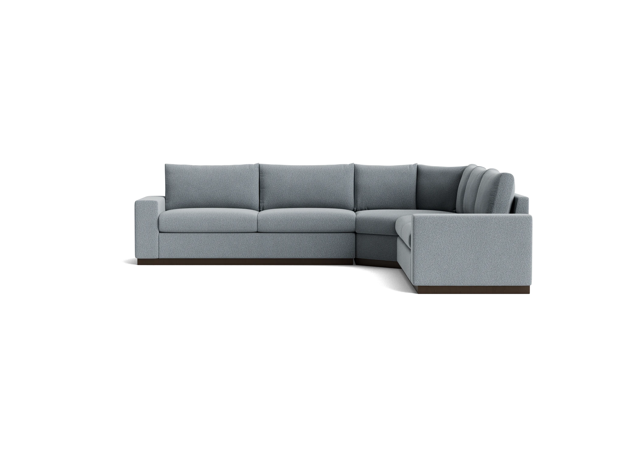 holt modular wedge corner sectional synergy pewter