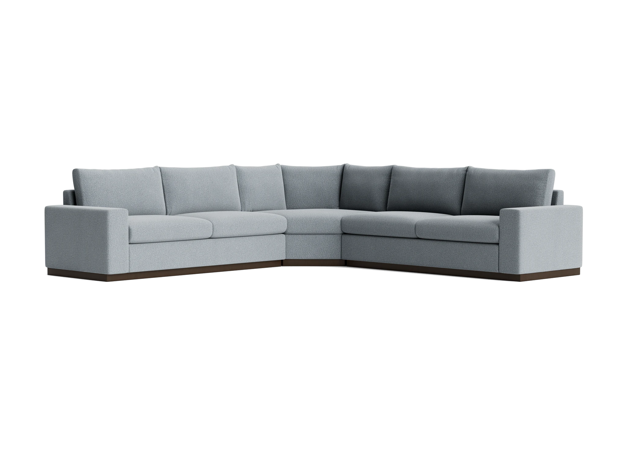 holt modular wedge corner sectional synergy pewter