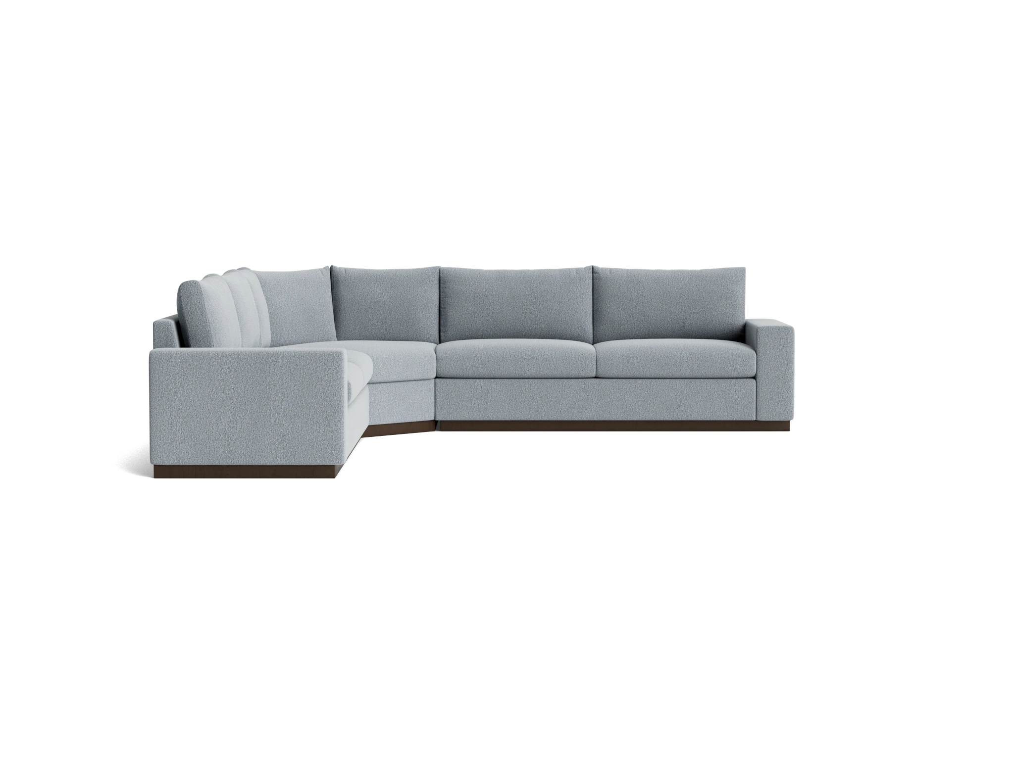 holt modular wedge corner sectional synergy pewter