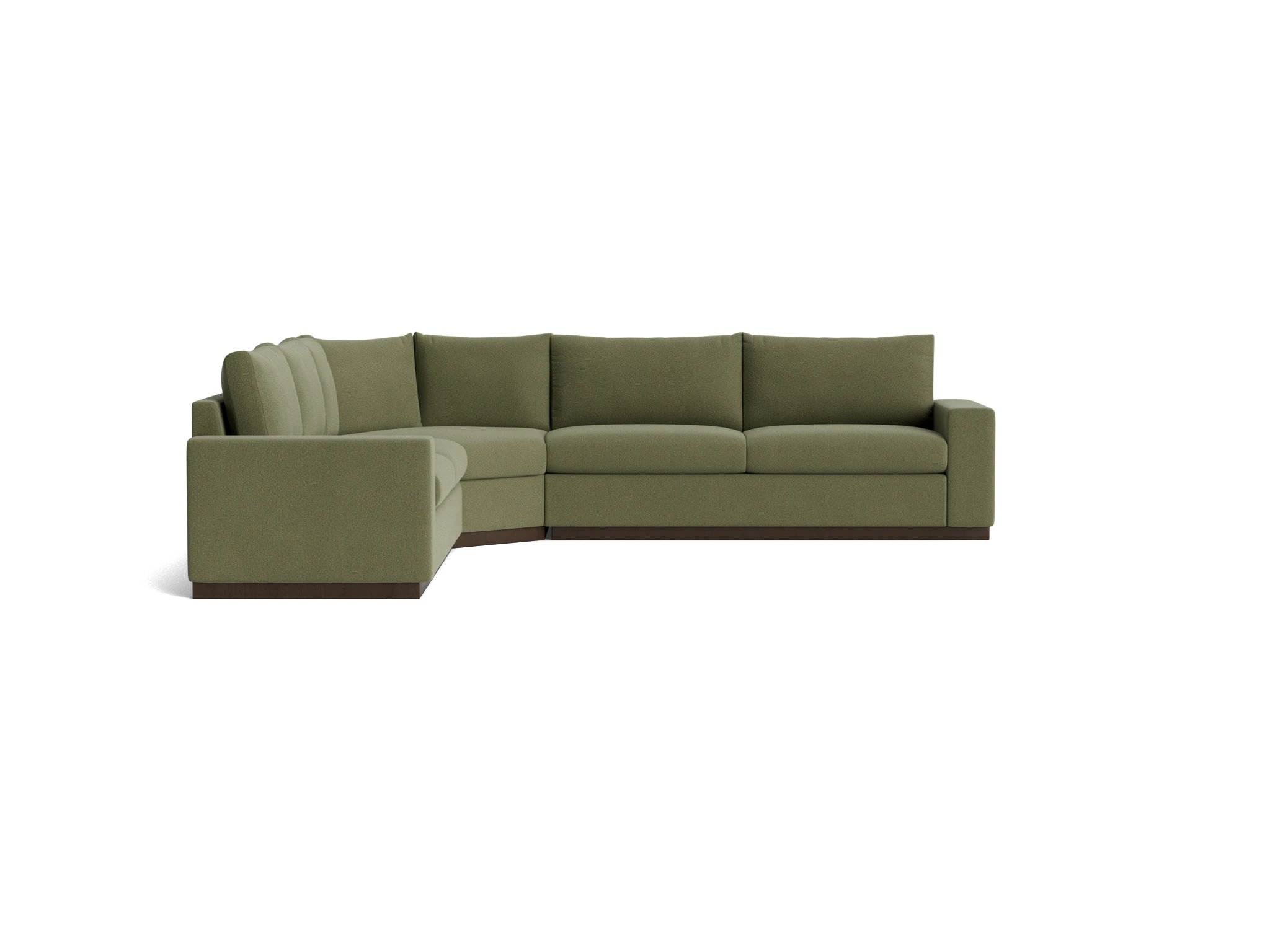 holt modular wedge corner sectional faithful olive