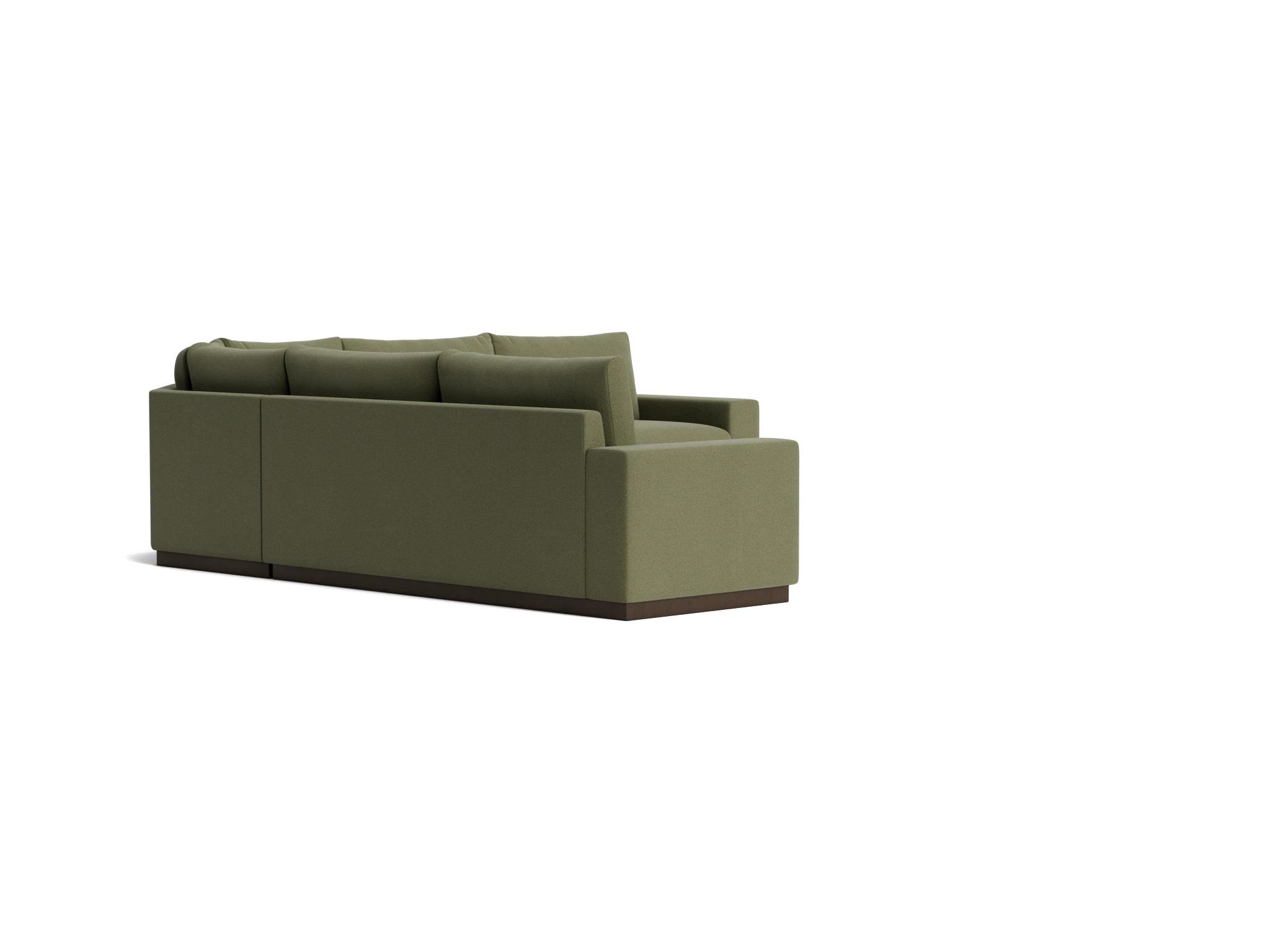 holt modular wedge corner sectional faithful olive