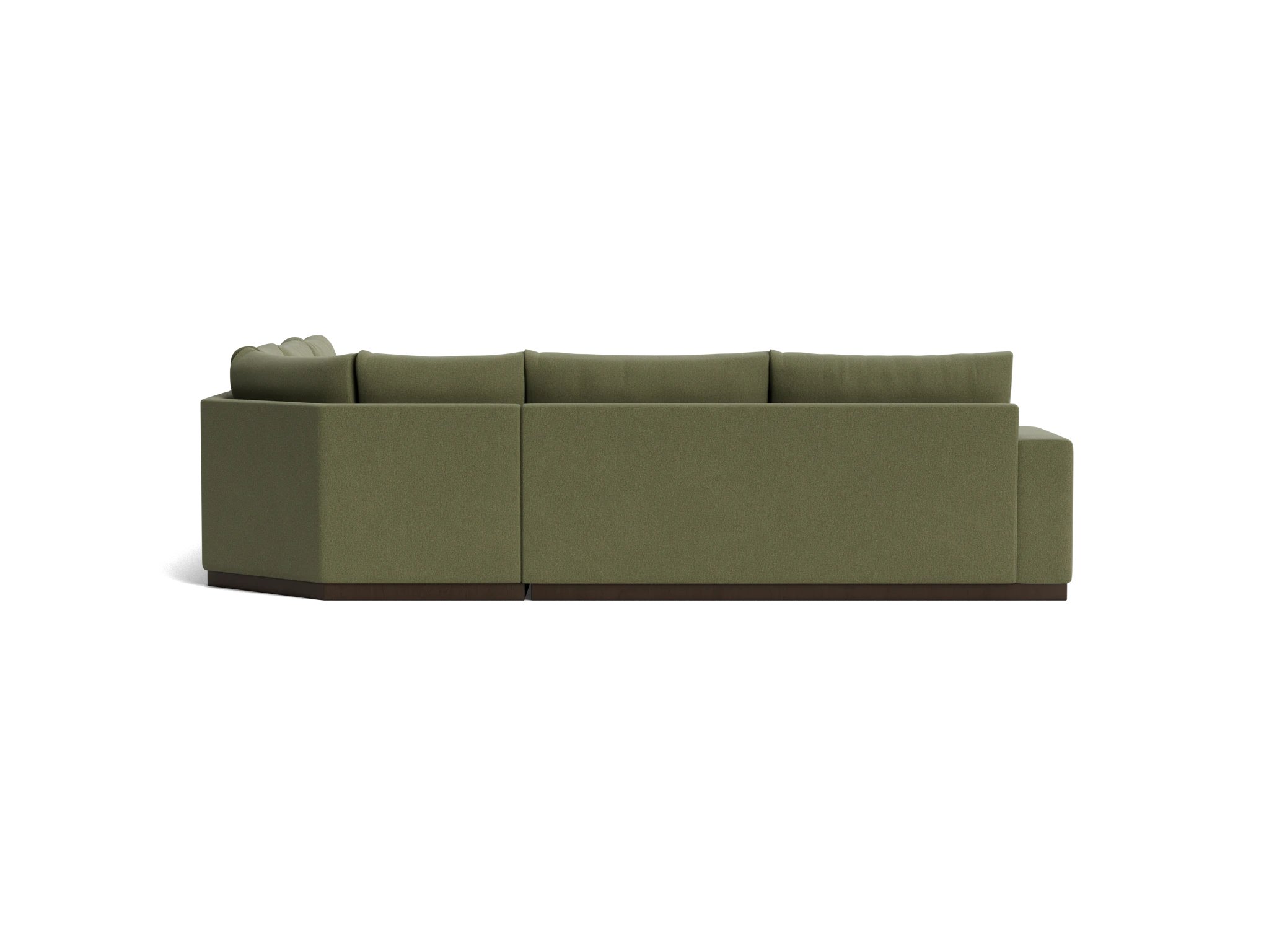 holt modular wedge corner sectional faithful olive