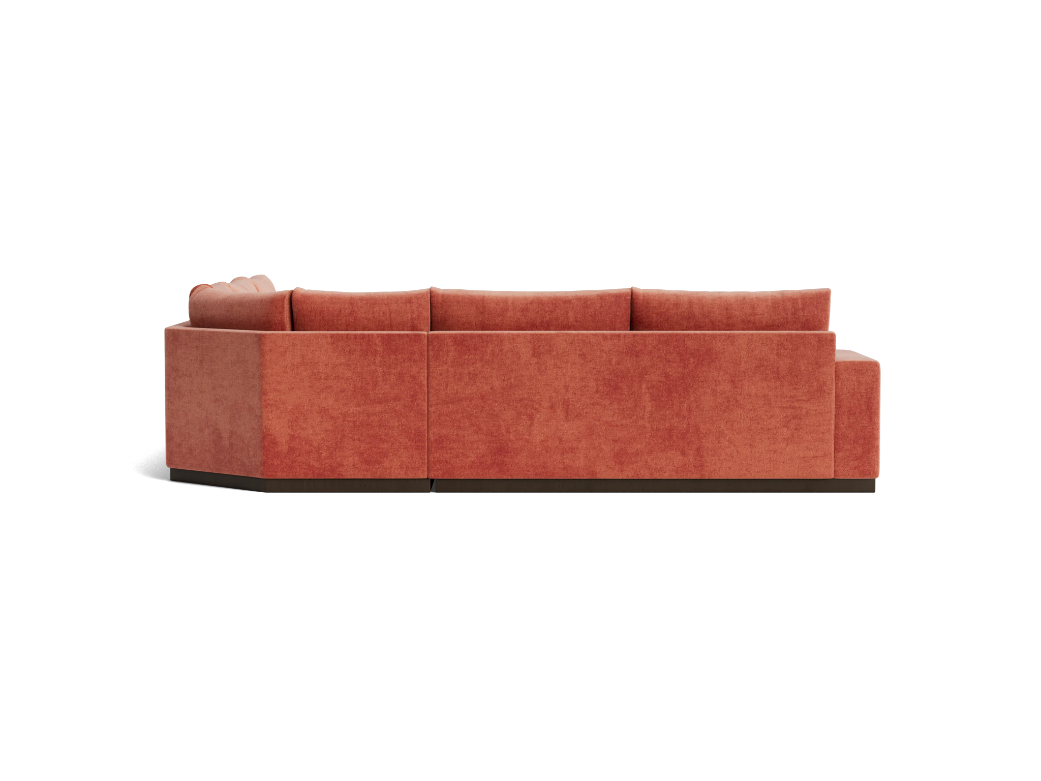 holt modular wedge corner sectional plush terra rose