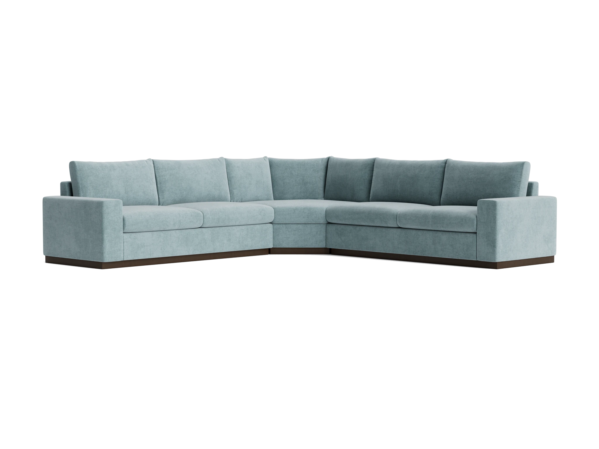 holt modular wedge corner sectional plush mist