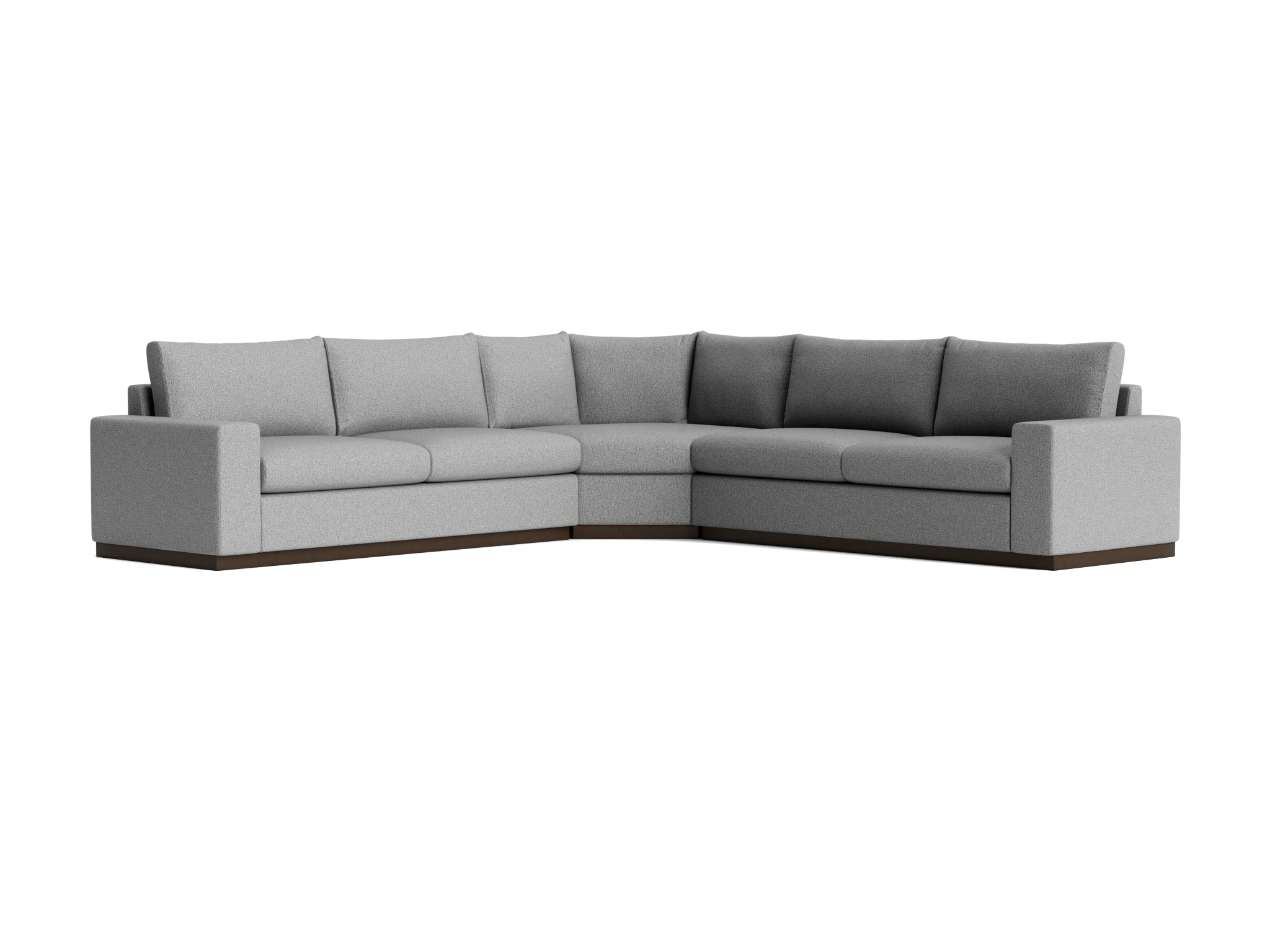 holt modular wedge corner sectional taylor felt gray