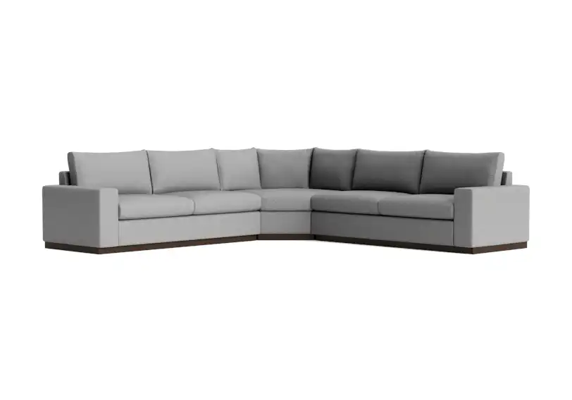 holt modular wedge corner sectional taylor felt gray
