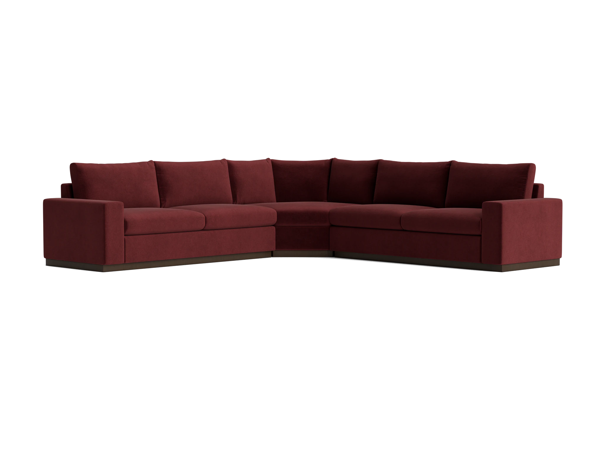 holt modular wedge corner sectional banks currant