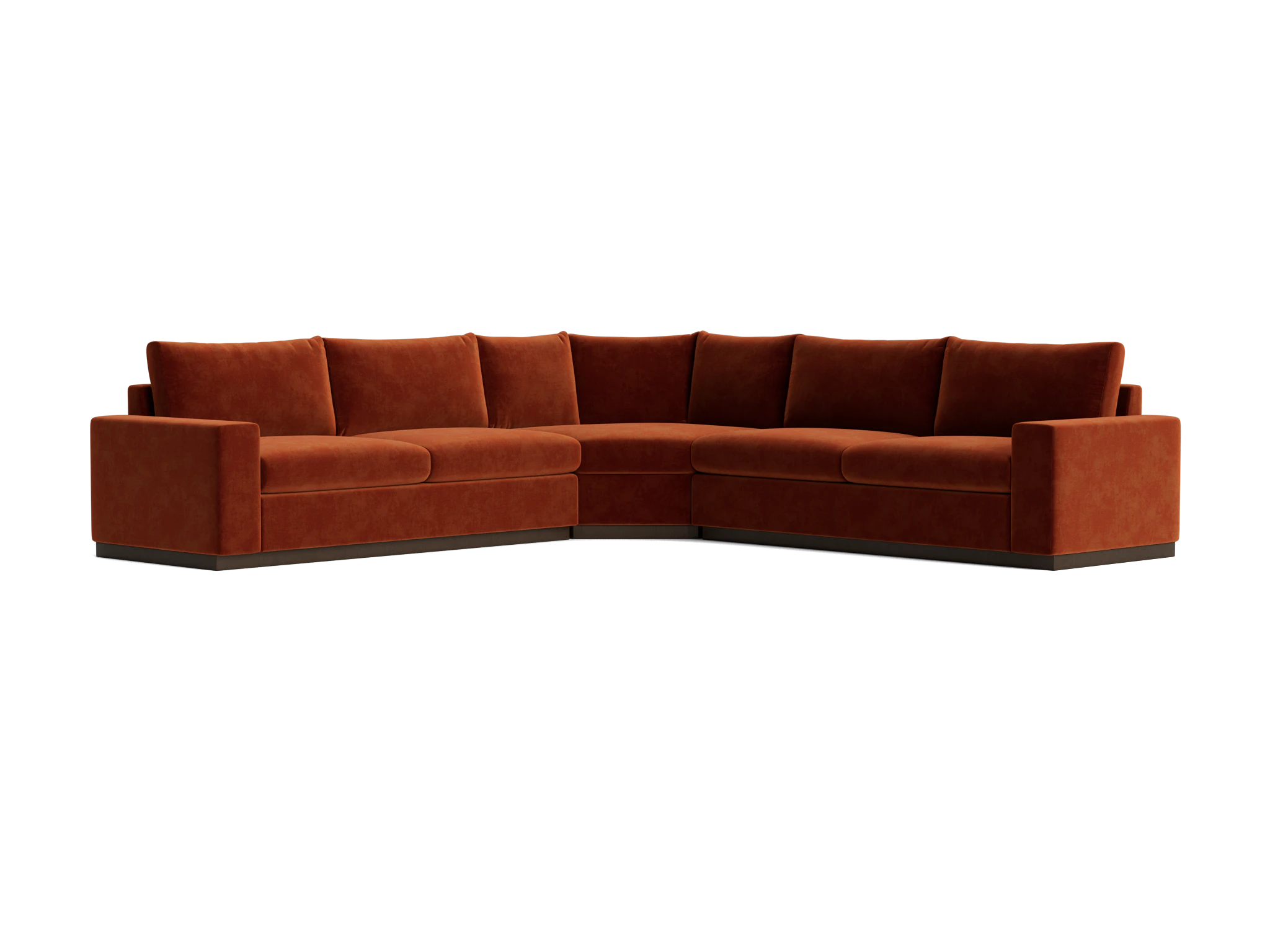 holt modular wedge corner sectional harper cinnamon