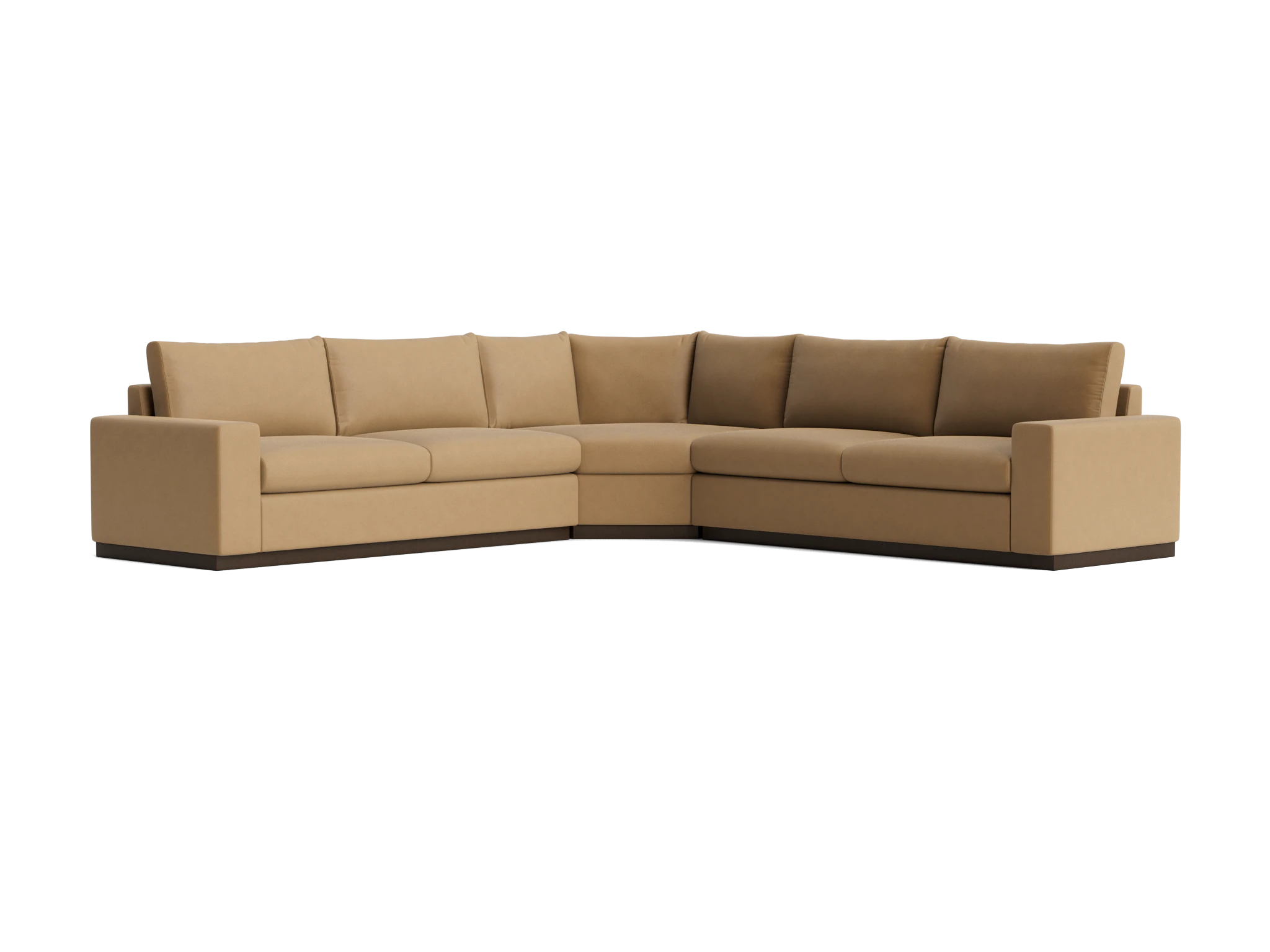 holt modular wedge corner sectional washed california biscuit