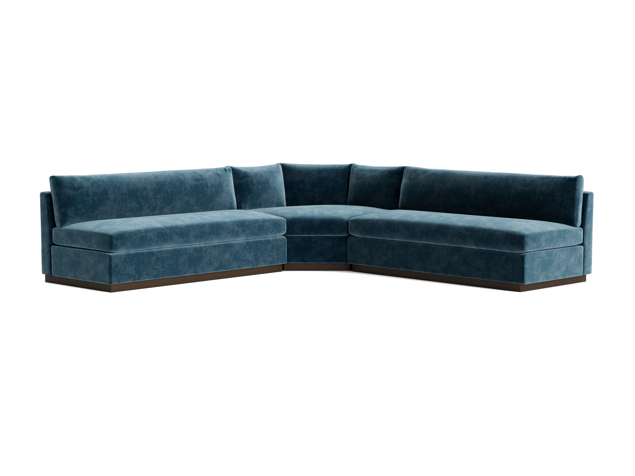 holt modular wedge armless corner sectional harper biscay bay