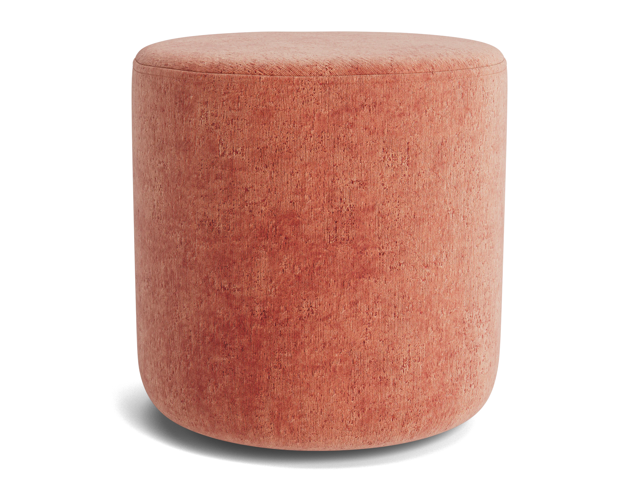 kavi petite ottoman plush terra rose