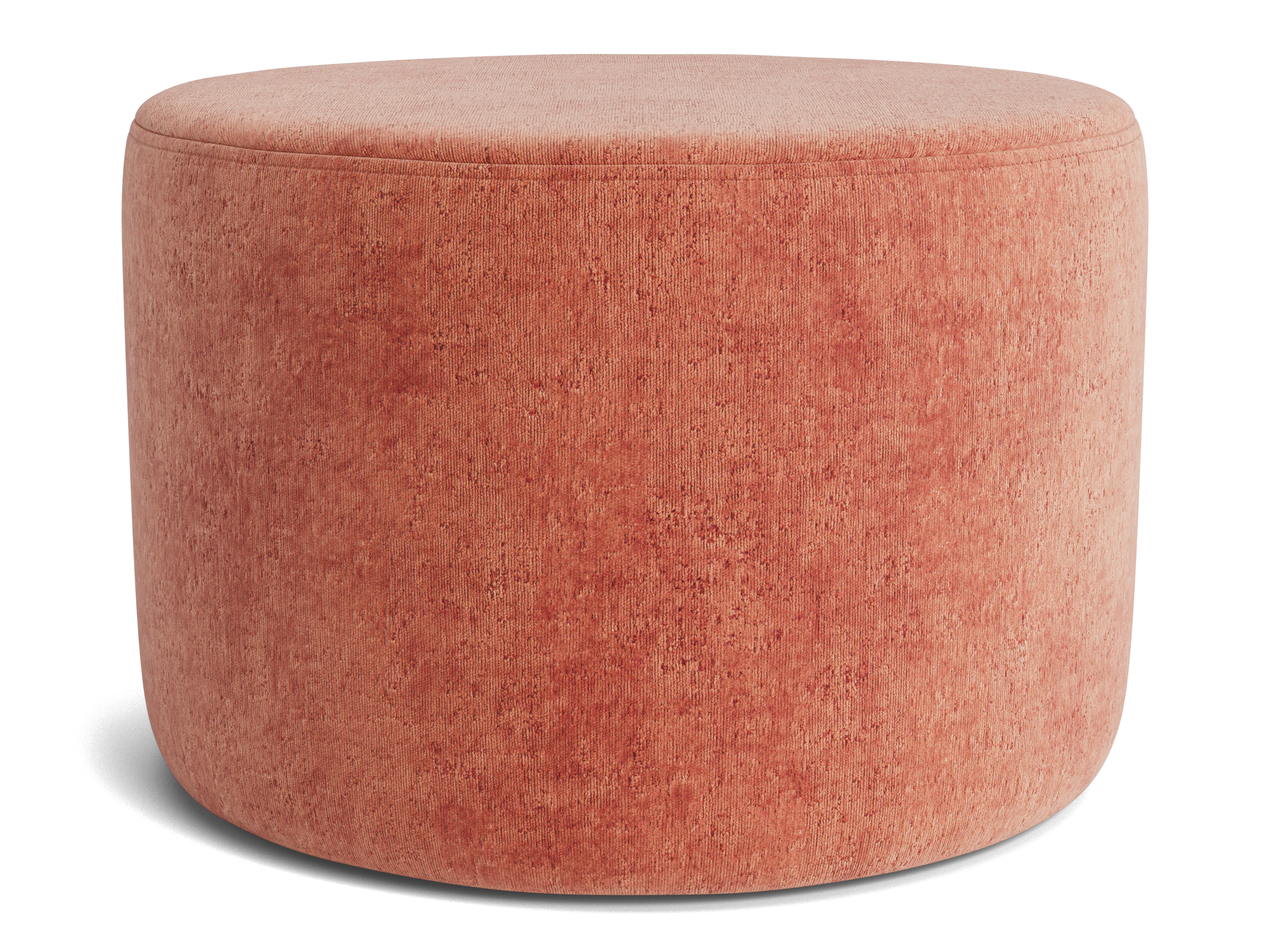 hanna petite ottoman plush terra rose
