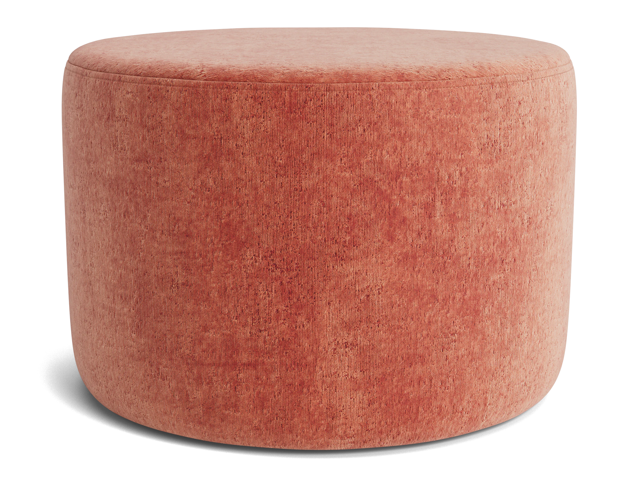 hanna petite ottoman plush terra rose