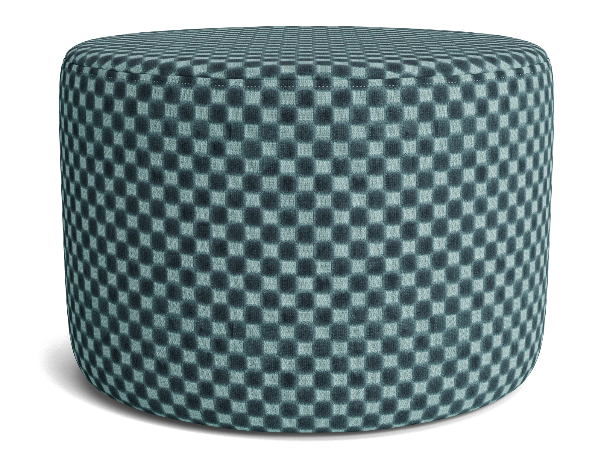 hanna petite ottoman checker pantone tapestry