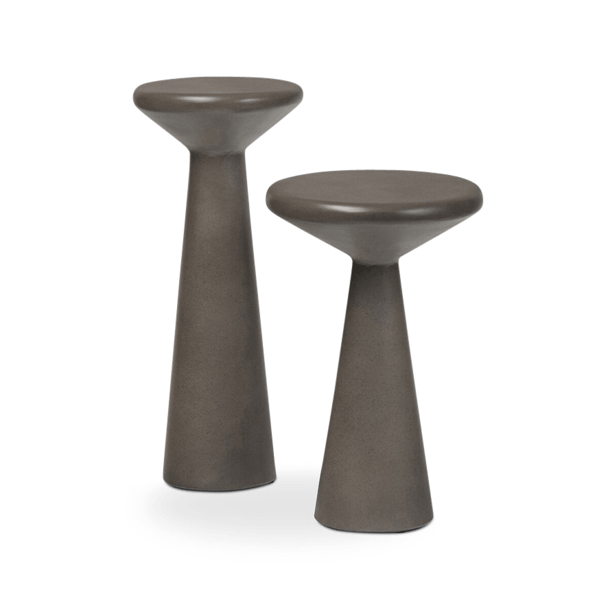 grey ravine concrete accent tables (set