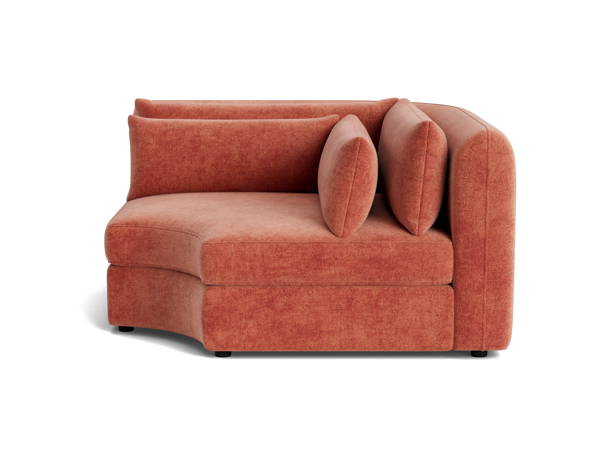 sebastian corner wedge plush terra rose