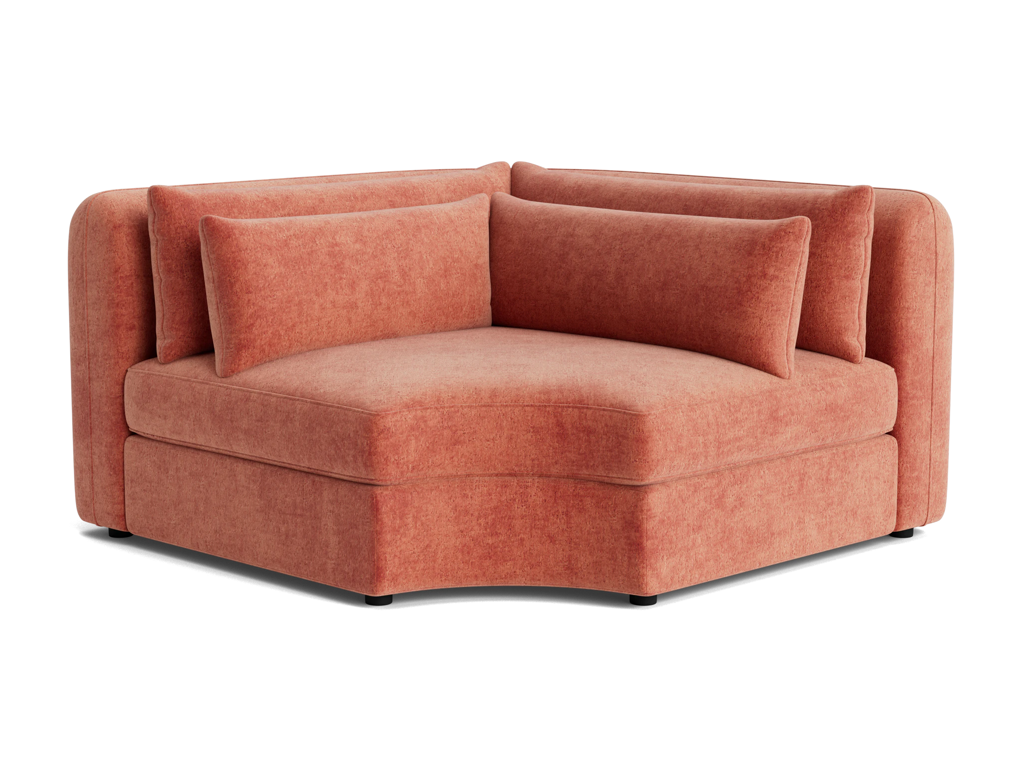 sebastian corner wedge plush terra rose