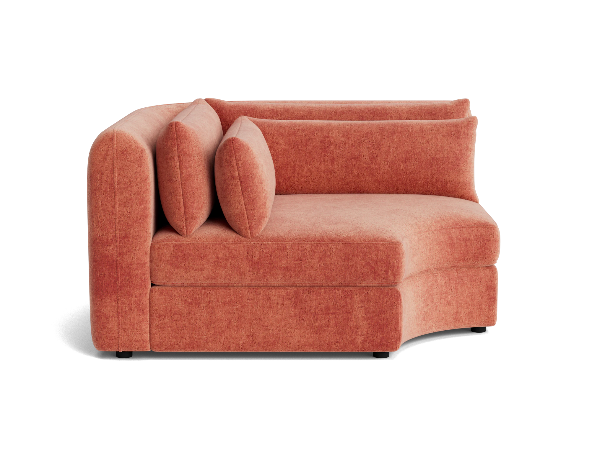 sebastian corner wedge plush terra rose