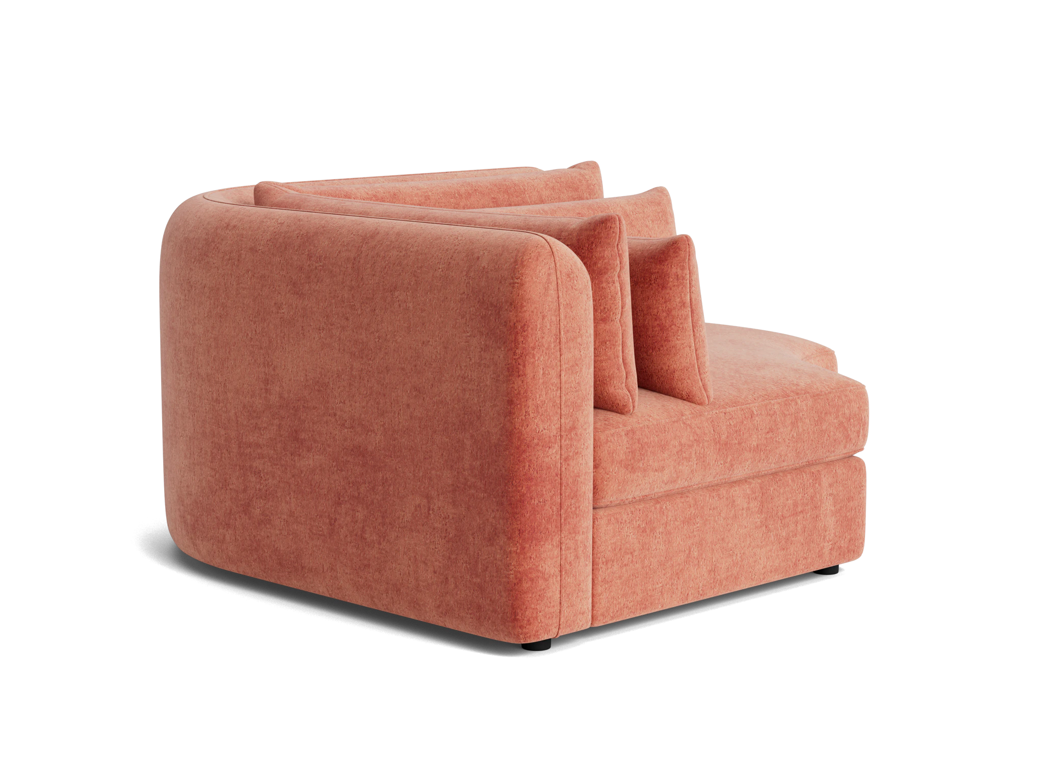 sebastian corner wedge plush terra rose