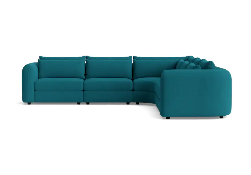 sebastian modular wedge corner sectional key largo zenith teal