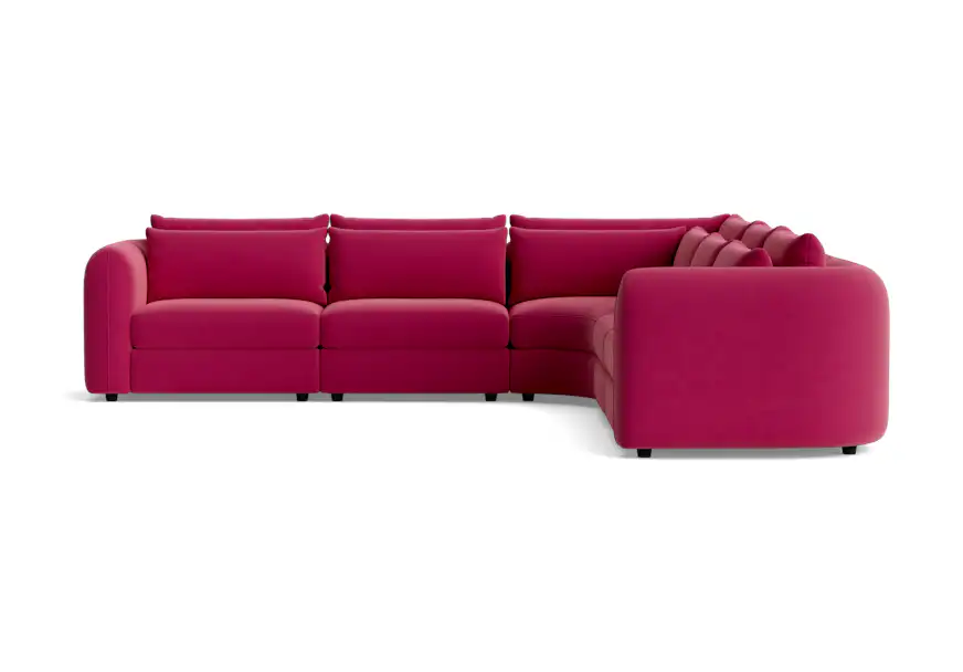 sebastian modular wedge corner sectional royale berry