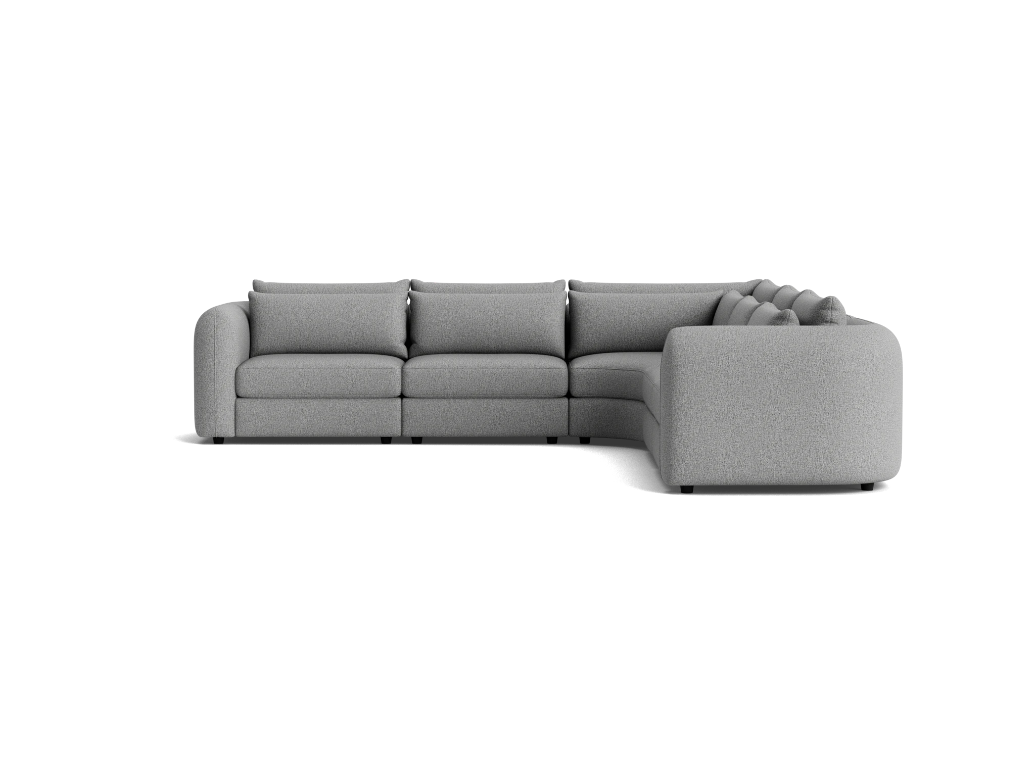 sebastian modular wedge corner sectional taylor felt gray