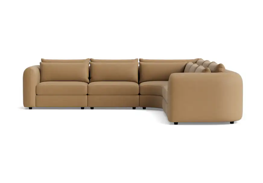 sebastian modular wedge corner sectional washed california biscuit