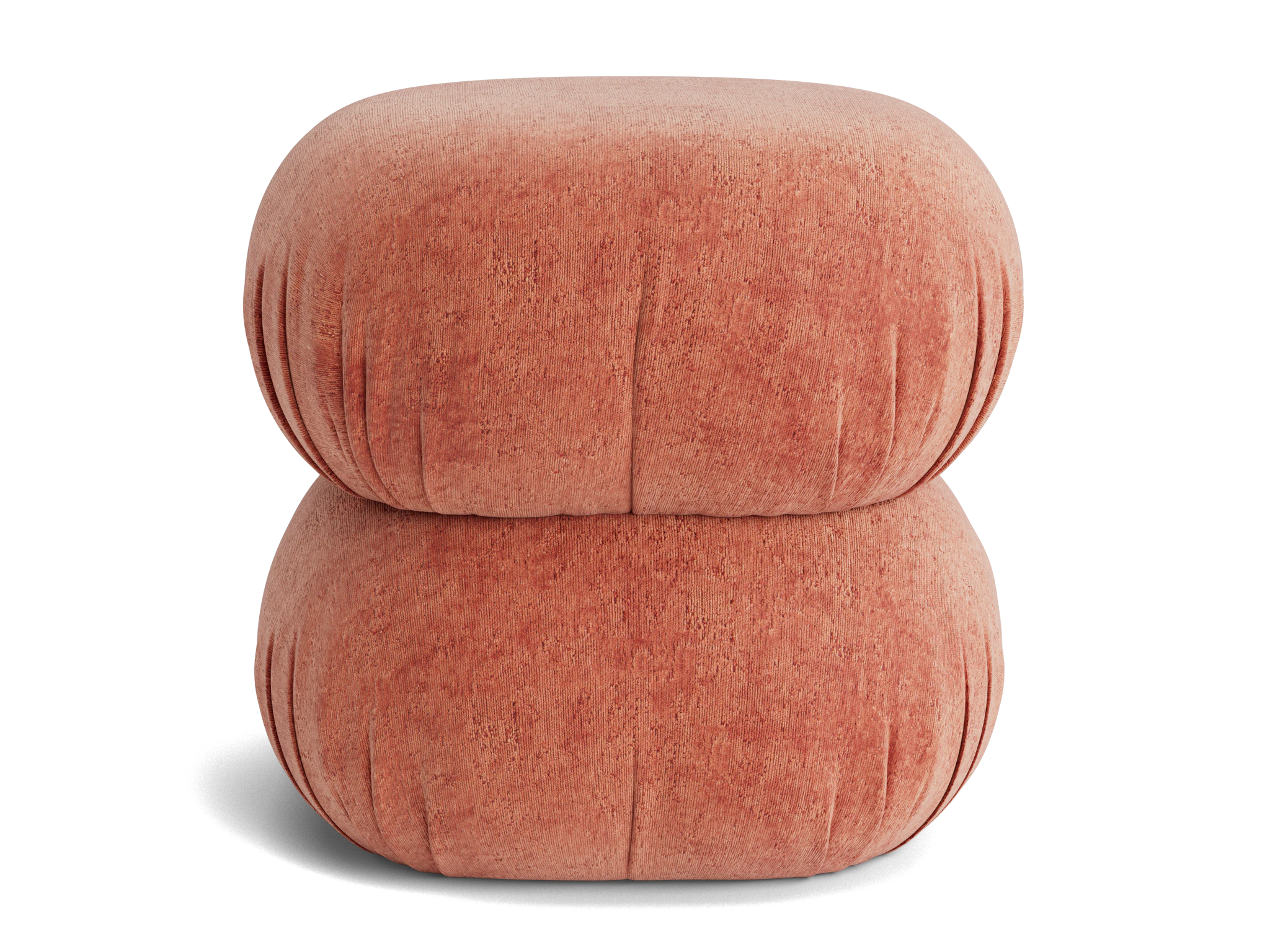 azura ottoman plush terra rose