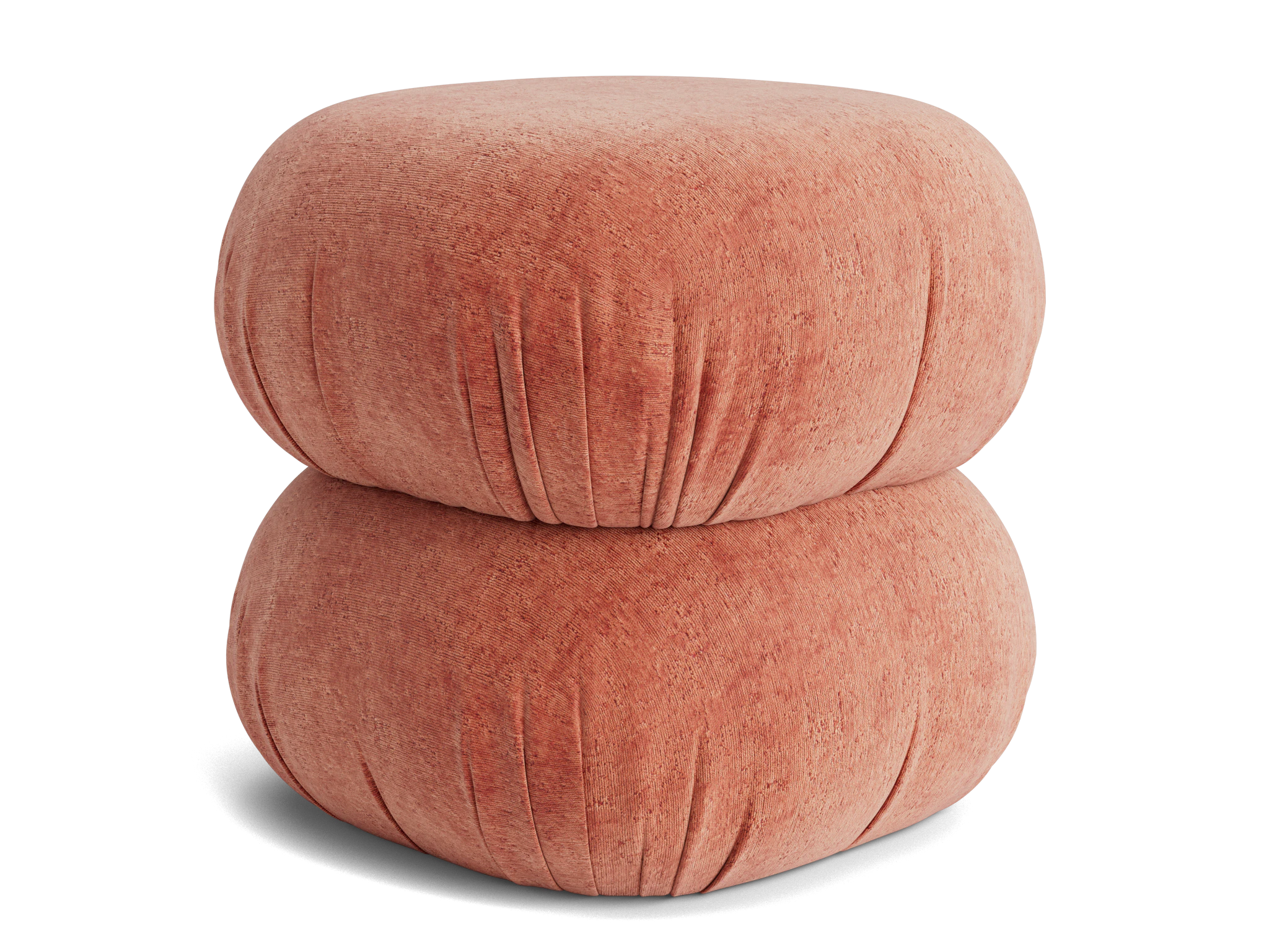 azura ottoman plush terra rose