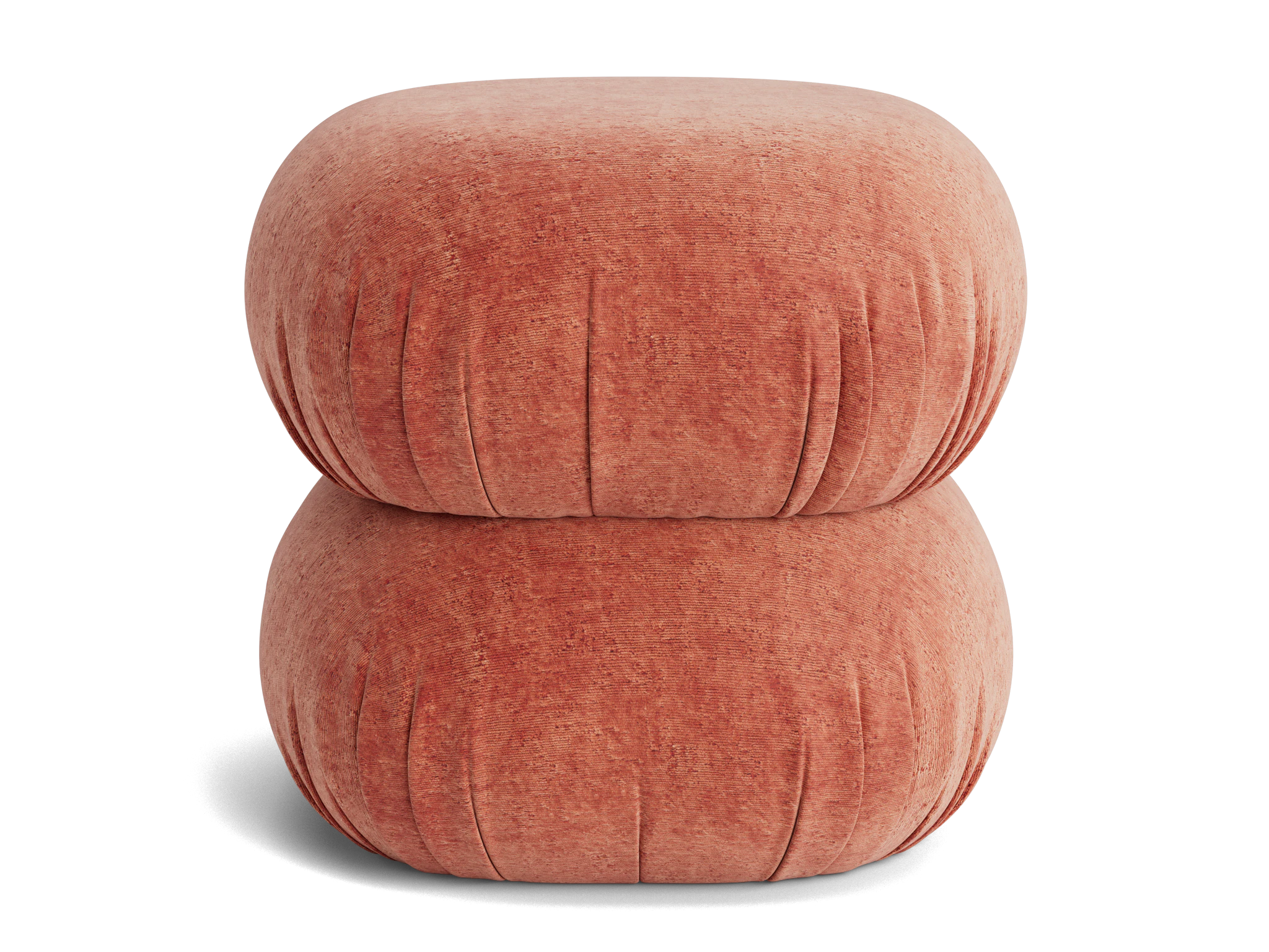 azura ottoman plush terra rose