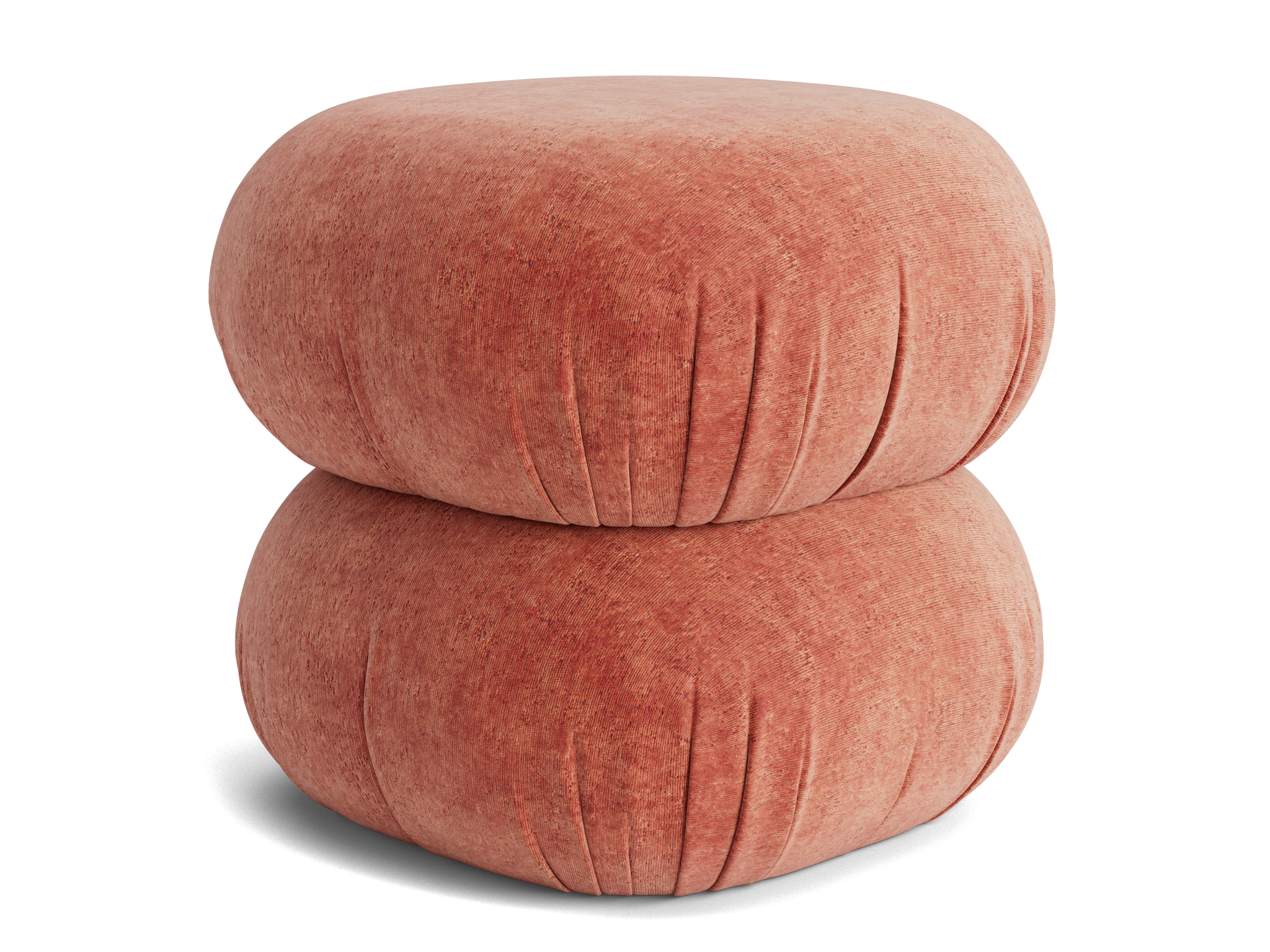 azura ottoman plush terra rose